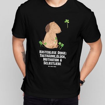 Mr. & Mrs. Panda T-Shirt Hund Kleeblatt - Schwarz - Geschenk, Haustier, Hundemama, Hunderasse, (1-tlg)
