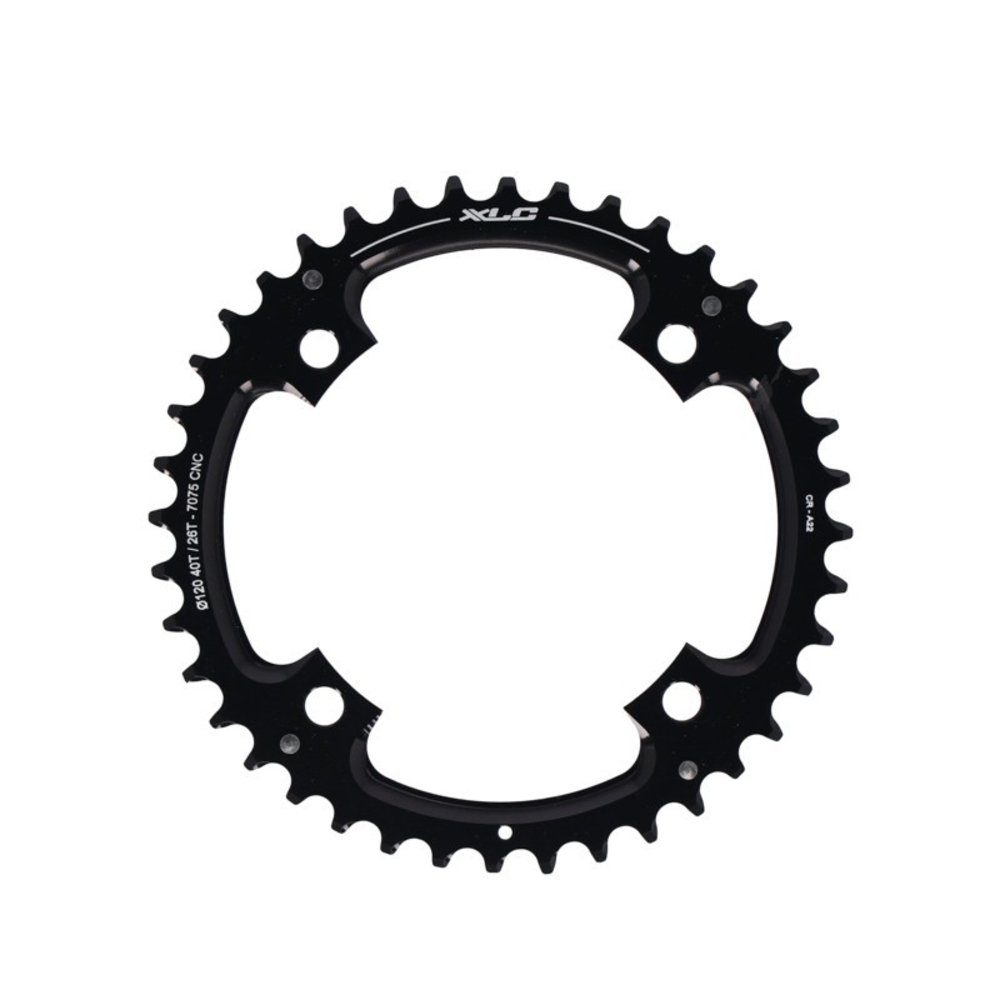 XLC Fahrradketten Kettenblatt CR-A22 Sram 2x10 speed, Ø120mm, 40Z