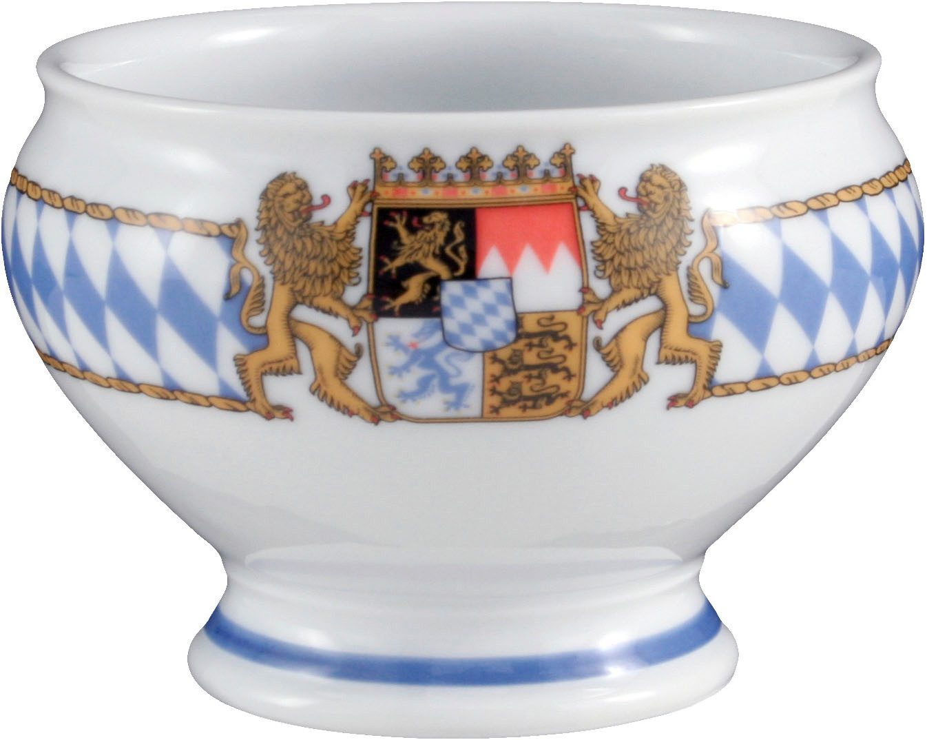 Seltmann Weiden Geschirr-Set Set 8-tlg. Compact Bayern (8-tlg), 6 Personen, Porzellan, Teller, Terrine, Senftopf, Bayern, Set