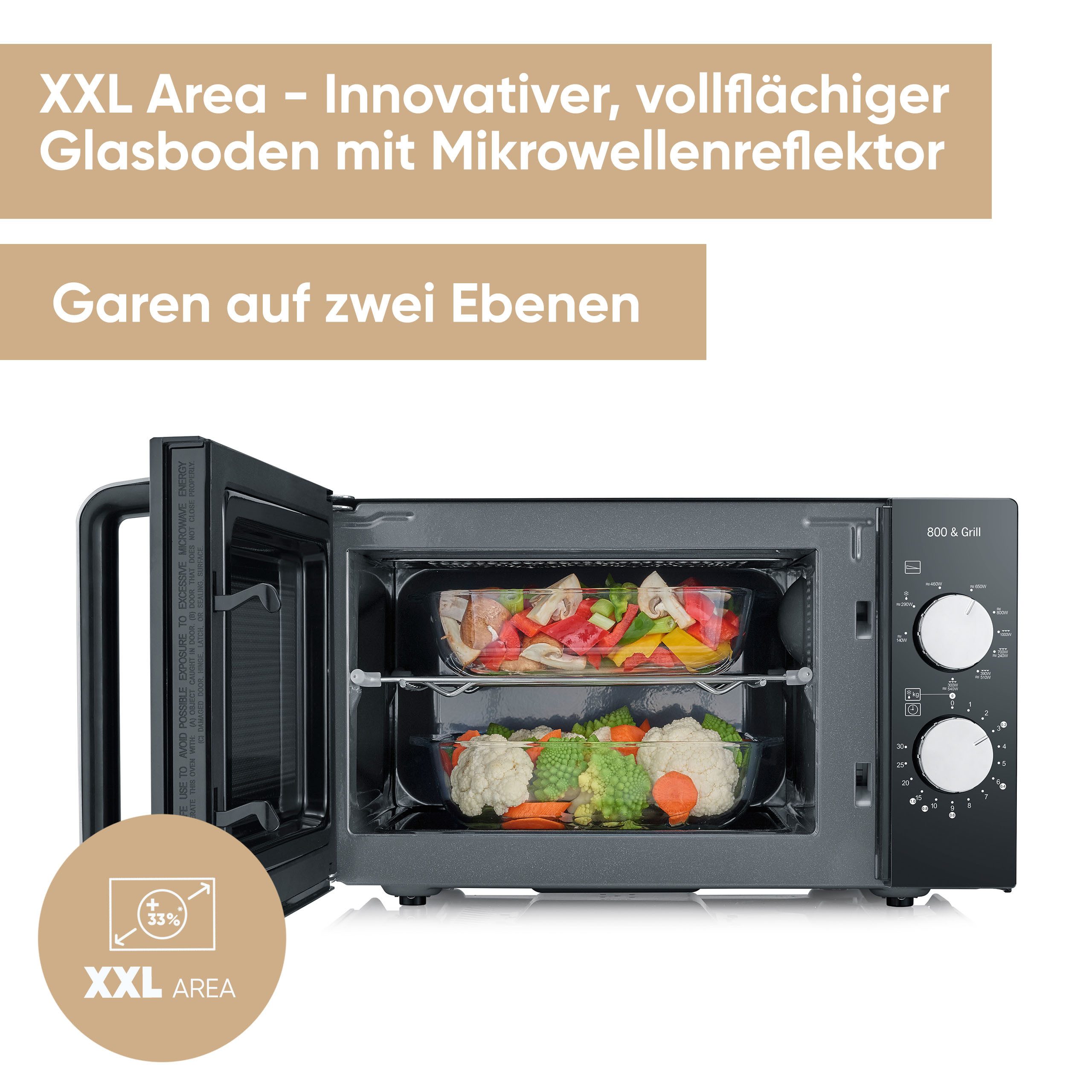 Severin Mikrowelle MW 7762, Grill, Mikrowelle, 20 l