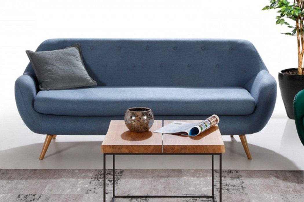 JVmoebel Sofa, Holzbeine, Maße (B/T/H): 2 Sitzer: 167 x 83 x 84 cm