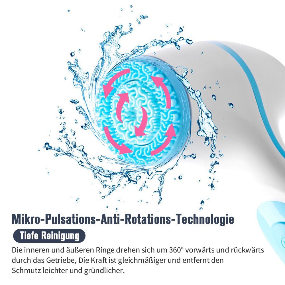 in Gesichtsbürste Gesichtsreinigungsbürste, Elektrische Elektrische Bothergu 1 Gesichtsreinigungsbürste 3 Rosa