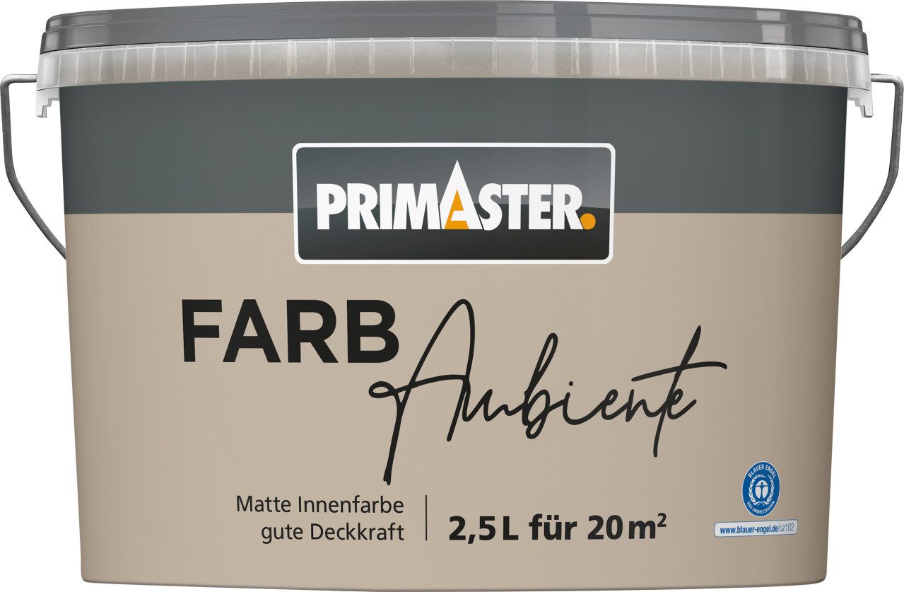 Primaster Wandfarbe Primaster Farbambiente Wandfarbe matt trüffel 2,5