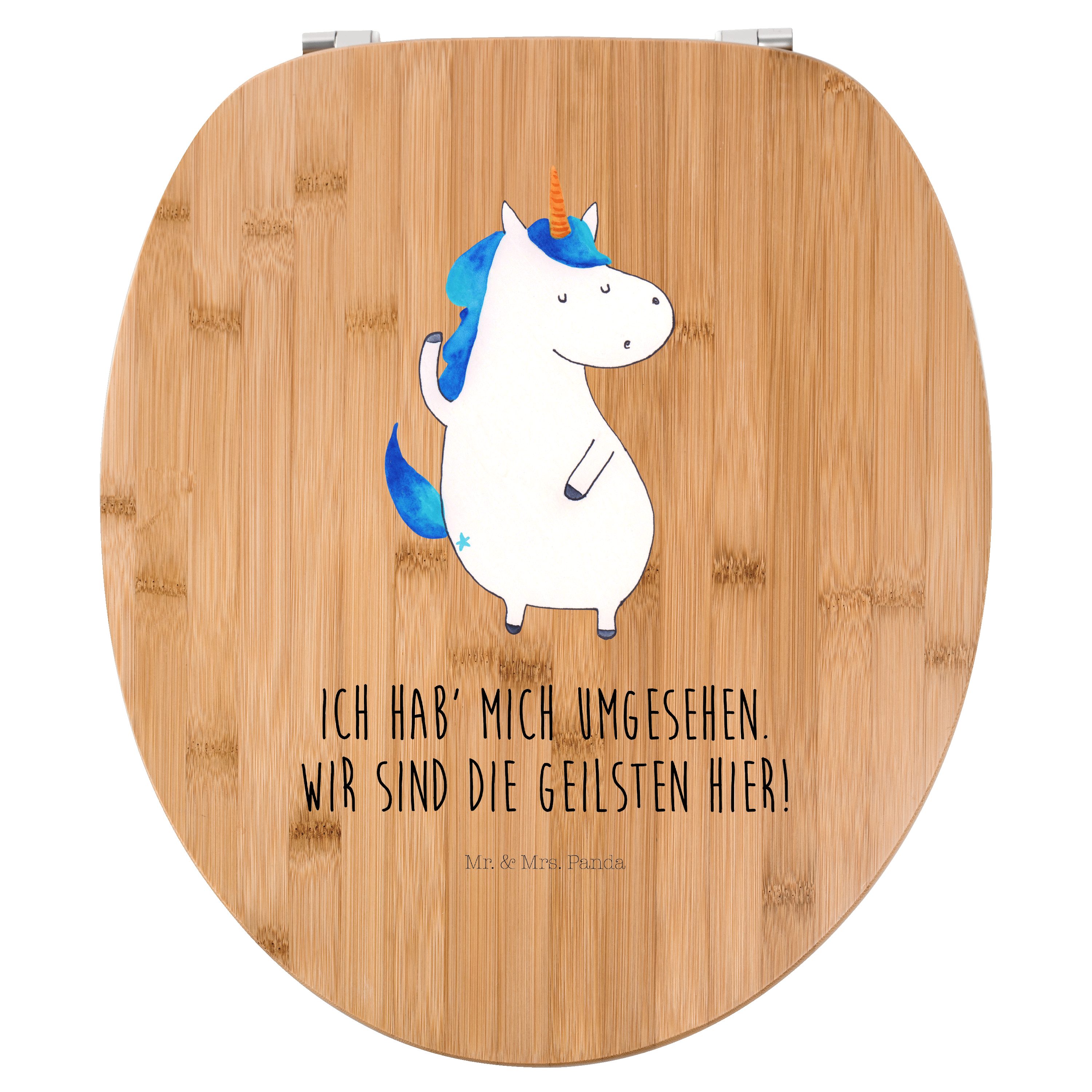 WC-Sitz Einhorn Mann - Transparent - Geschenk, beste, Party, Toilette, WC-Sit