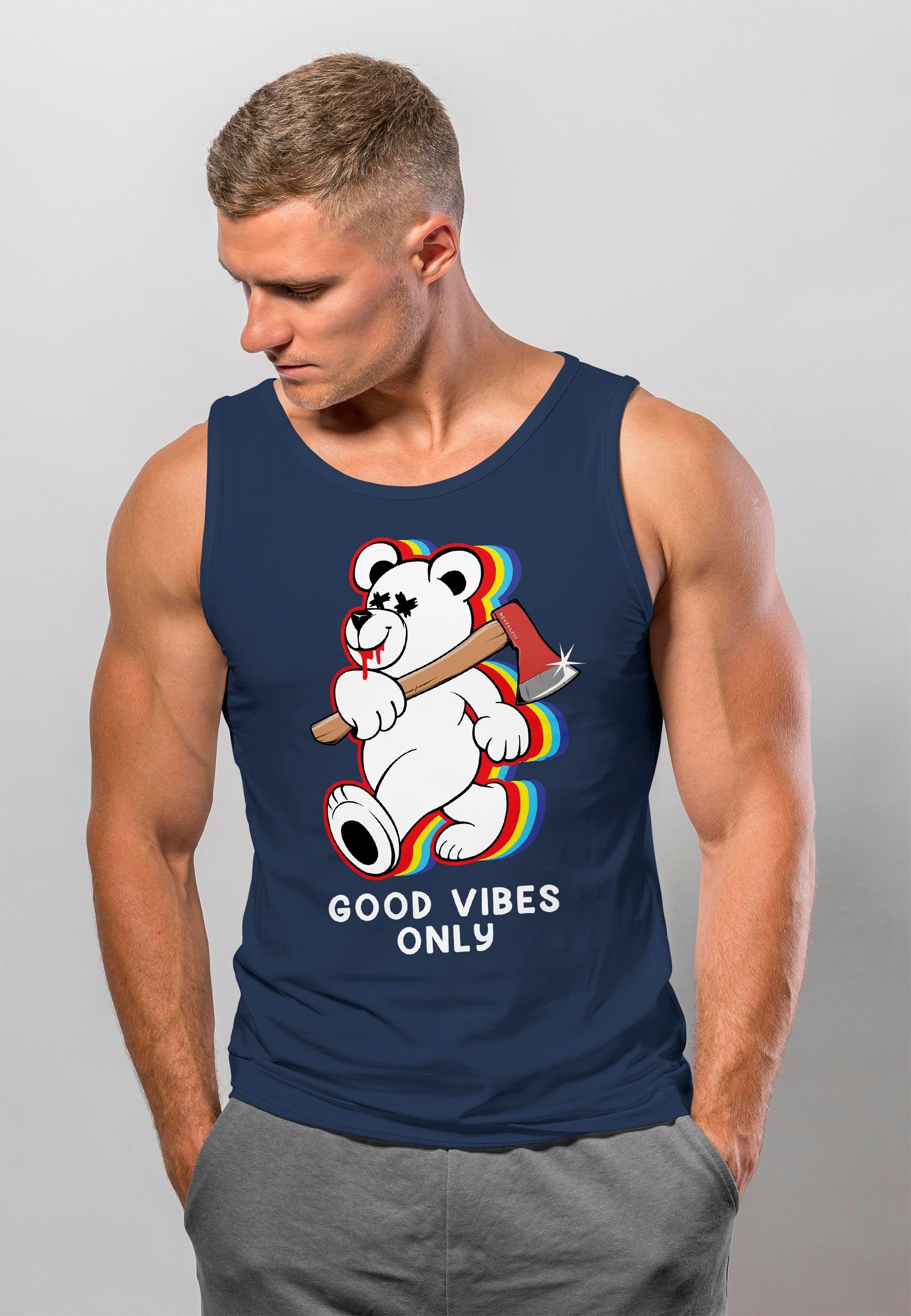 Neverless Tanktop Herren Tank-Top Good Vibes günstig online kaufen