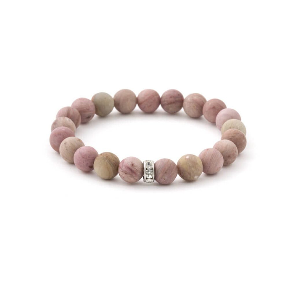 Armband Perlenarmband aus Rhodochrosit MINK11 / 17