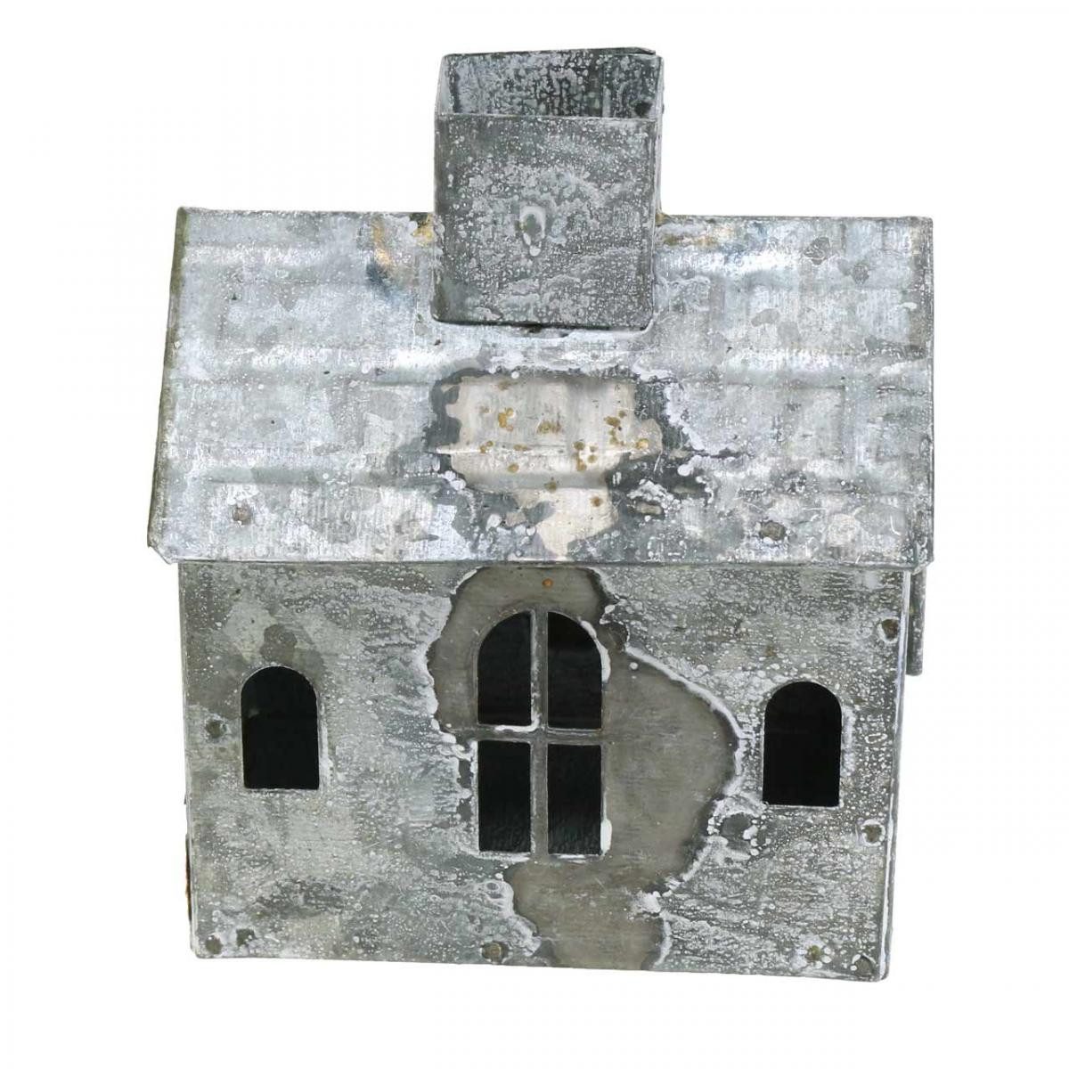 Viana Kerzenhalter Windlicht Haus Metall Shabby günstig online kaufen