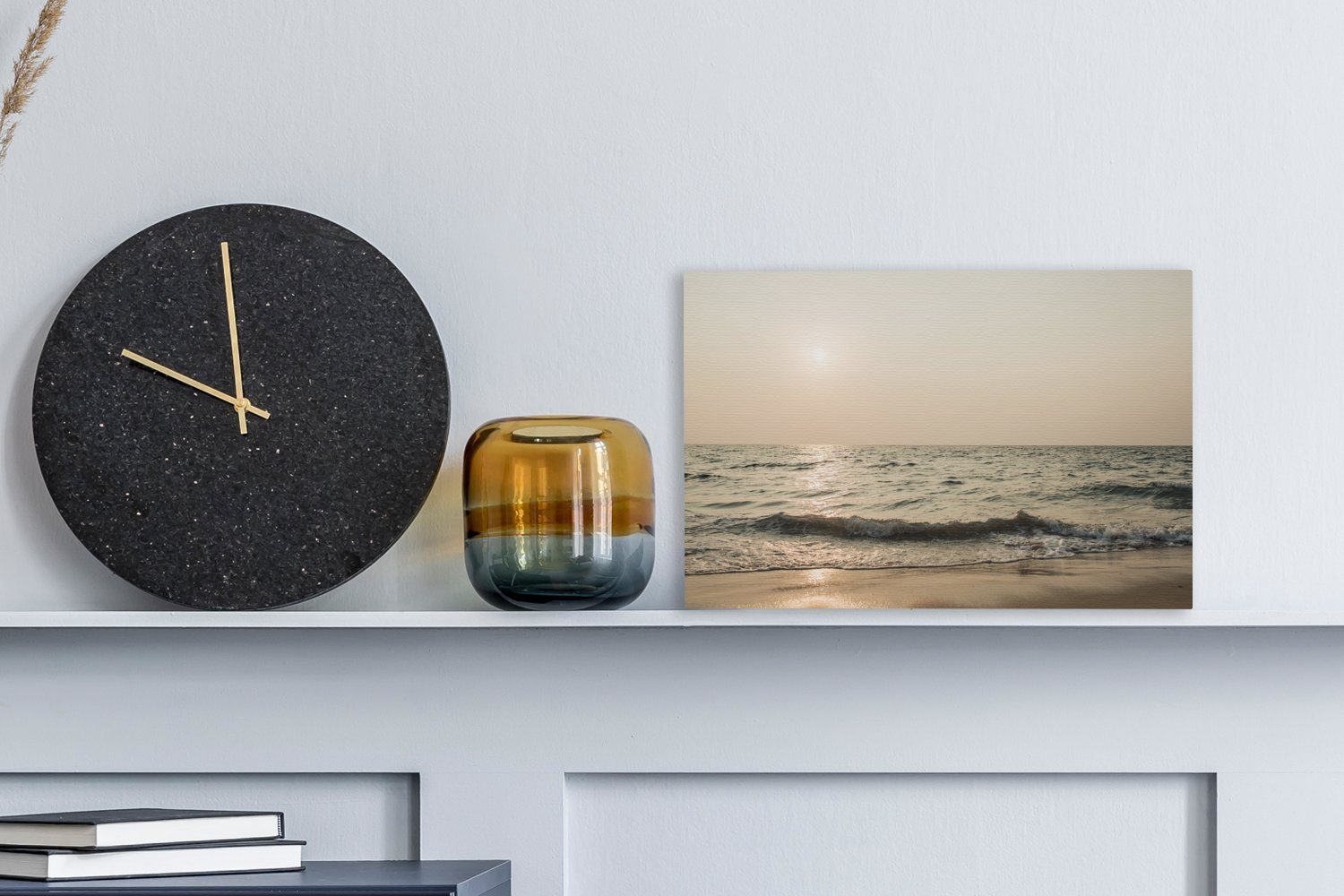 OneMillionCanvasses® Leinwandbild Sand - Meer - Strand, Fotodruck (1 St), Leinwand Bilder Klein, Wand Dekoration Aesthetic 30x20 cm – Bild 2 von 5