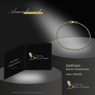 GoldDream Goldarmband GoldDream 18cm Damen Armband Zopf 9Karat (Armband), Damen Armband (Zopf) ca. 18cm, 375 Gelbgold - 9 Karat, Farbe: gold