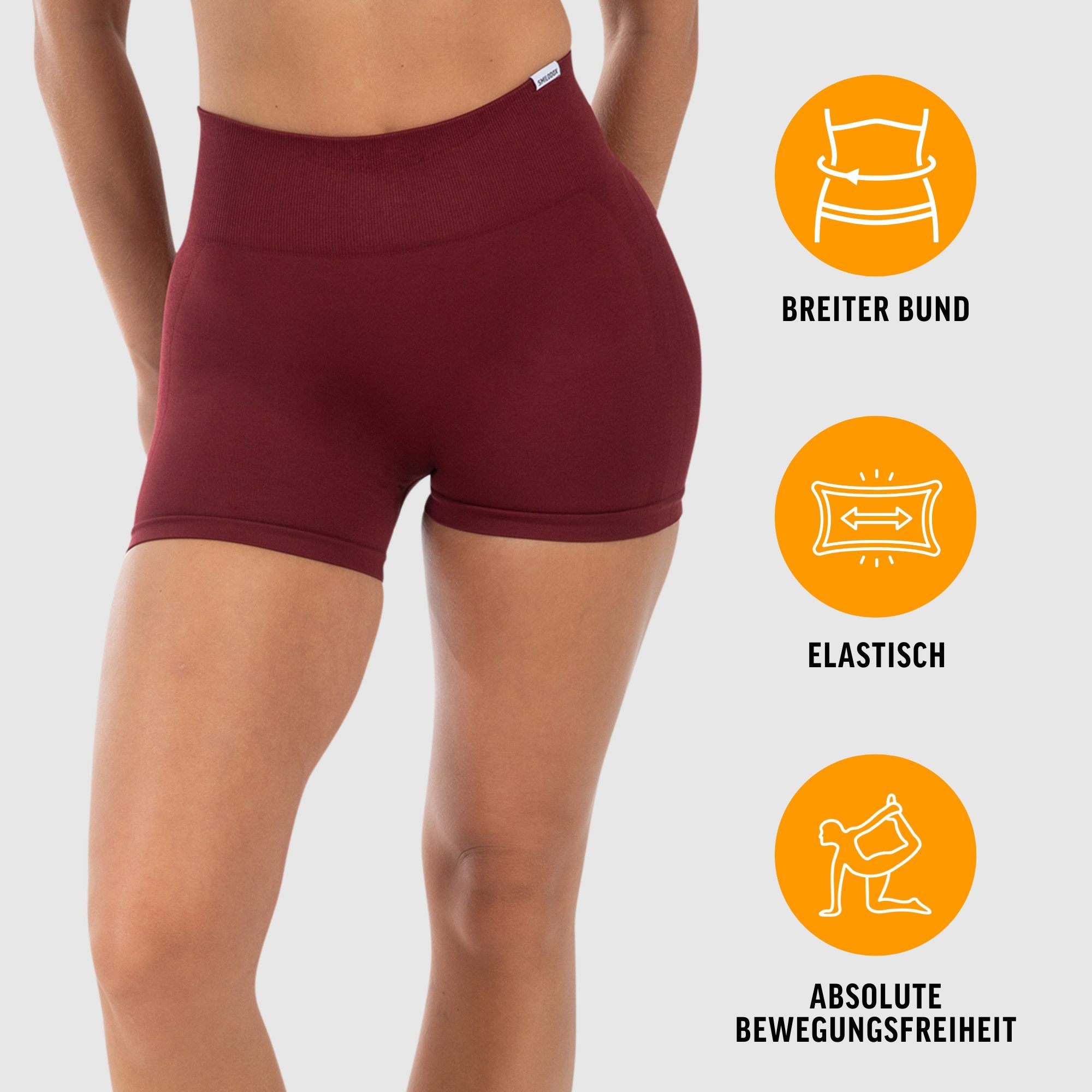 Smilodox Shorts Cetrina Pro, Seamless High Waist Hotpants, figurbetont & el günstig online kaufen