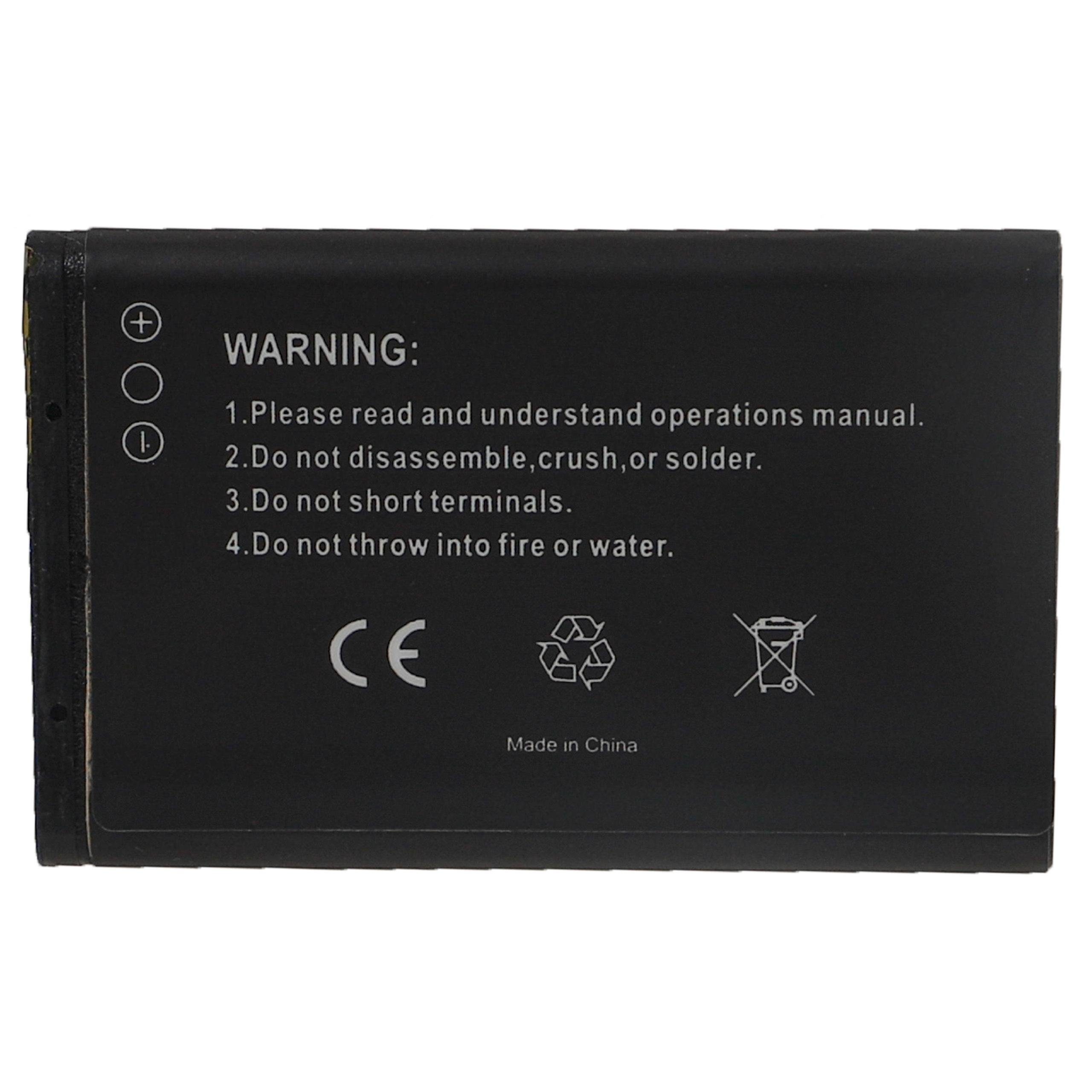 kompatibel X335 vhbw Micromax E390, Smartphone-Akku V) Li-Ion (3,7 700 mAh mit