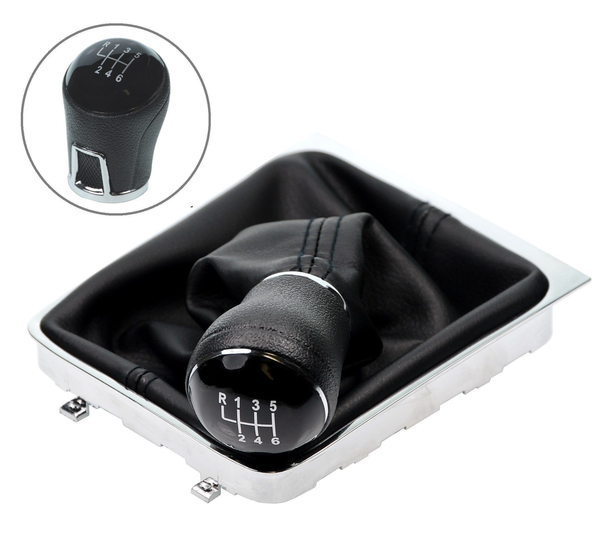 Schalthebel Schaltsack Schaltknauf Auto für VW Passat 3C2 3C5 B6 6-Gang
