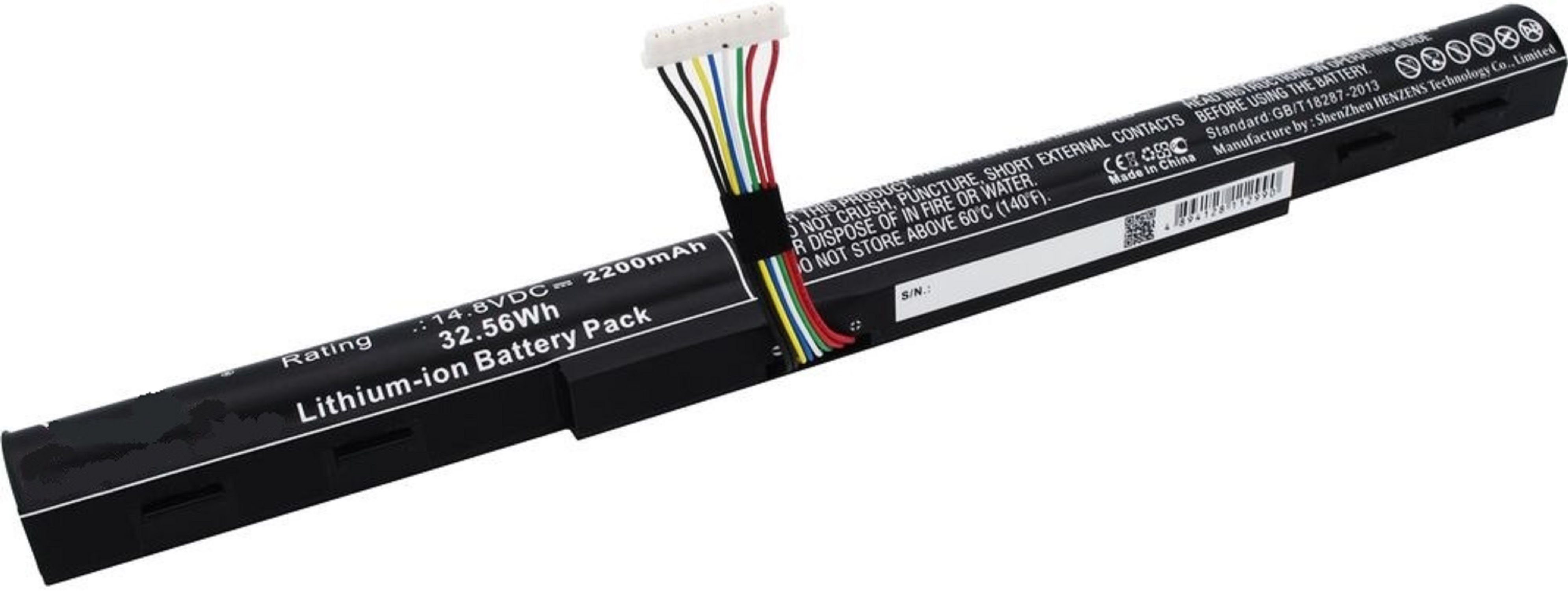 Akku kompatibel mit Acer Aspire E5-573-72JU Akku Akku 1800 mAh (1 St)