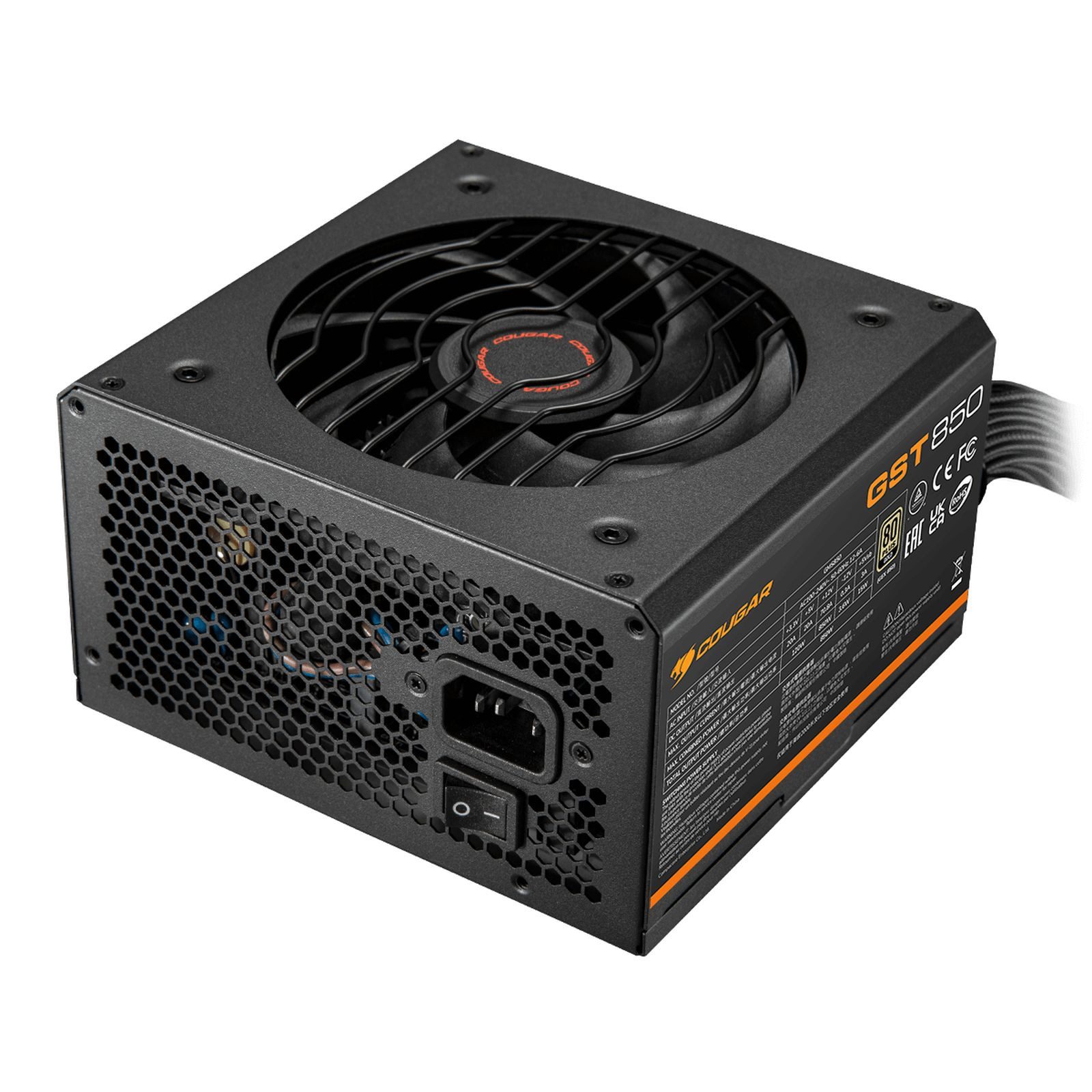 Cougar Netzteil GST ATX3.1 80 Plus Gold - PC-/Server Netzteil - 80 PLUS Gold Netzteil
