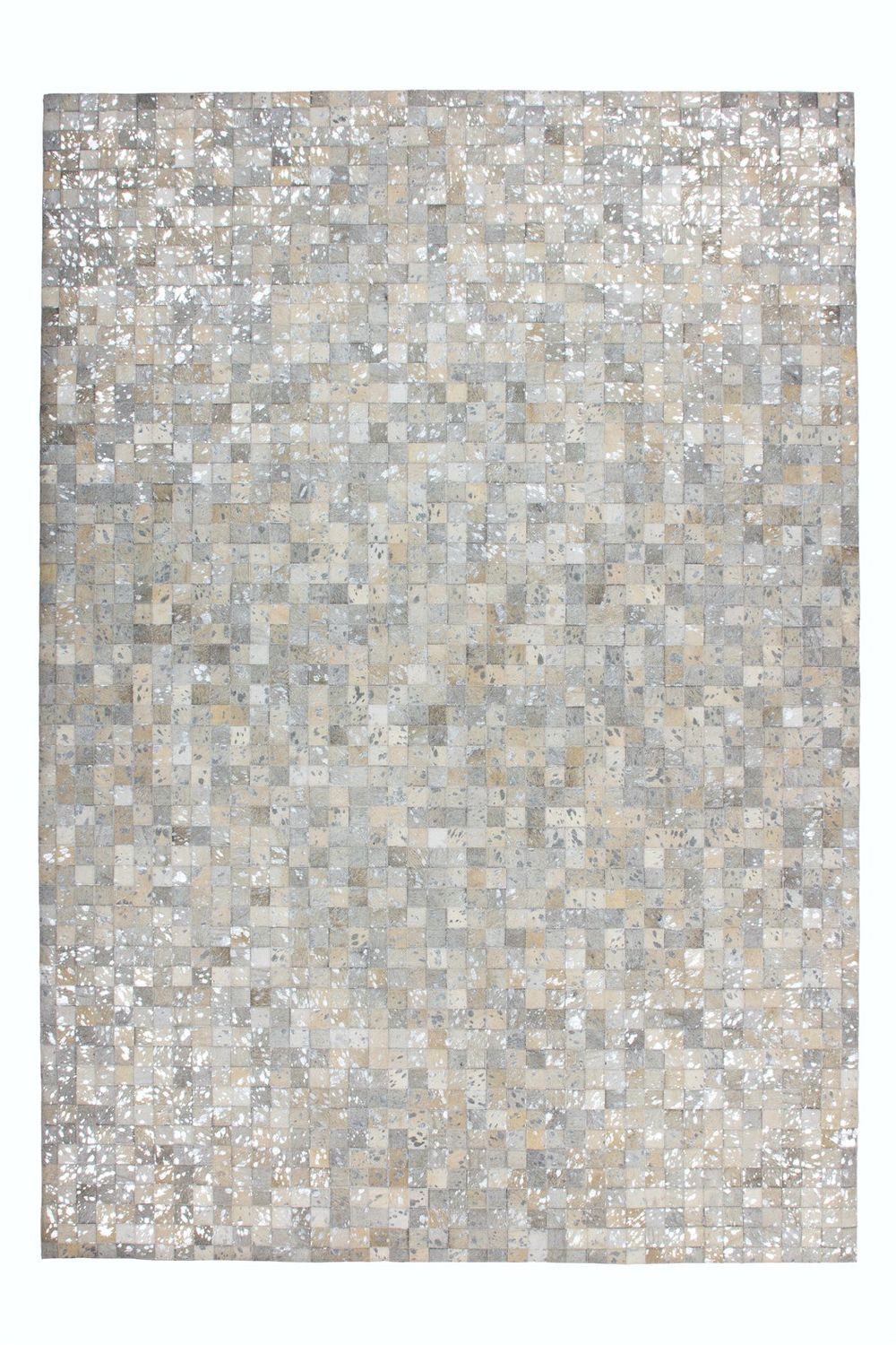 Teppich Boss Teppich Flachgewebe Teppich Rasmus 110 - Grau / Silber, rechteckig, Höhe: 8 mm