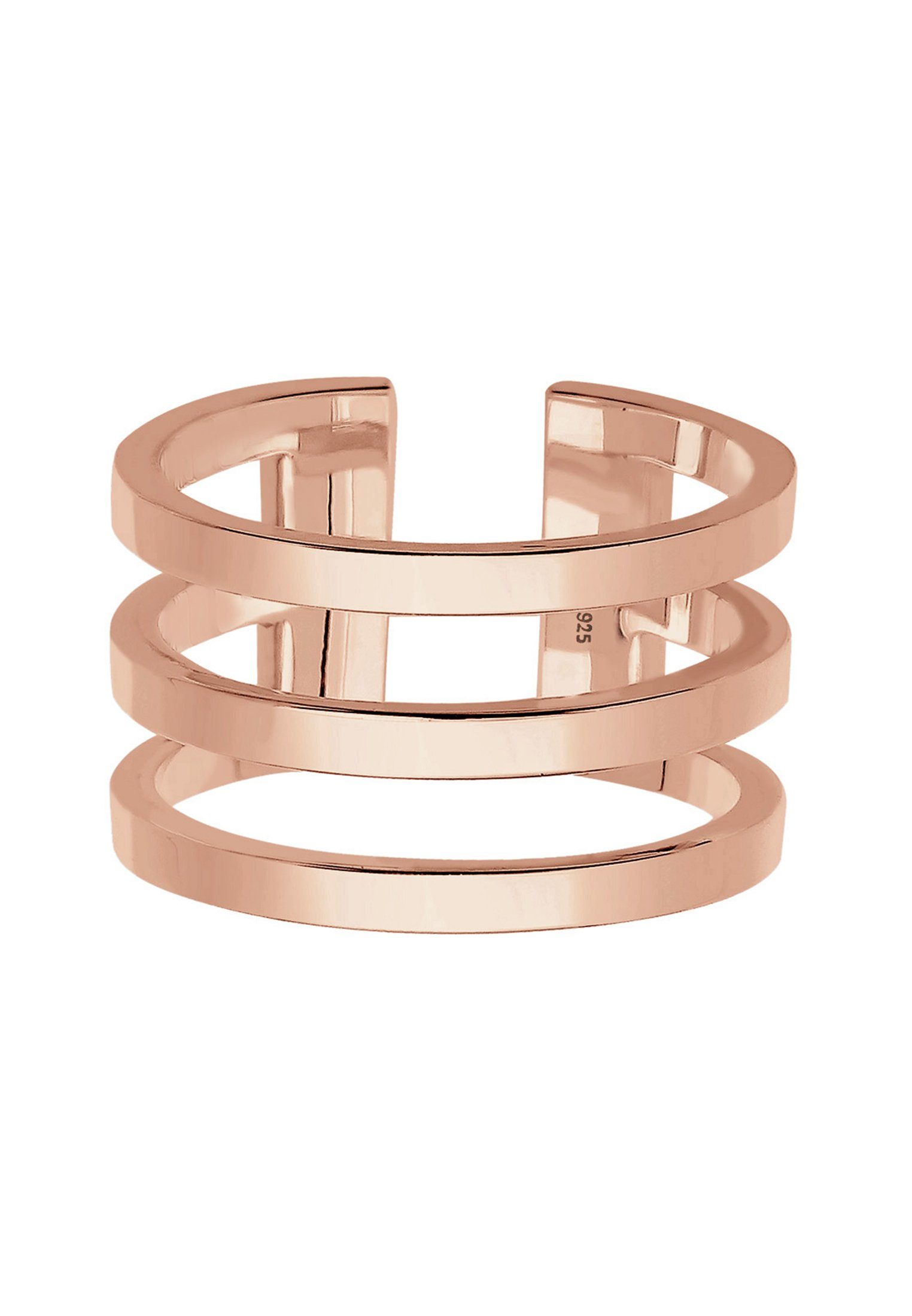 Elli Fingerring Silberring Breit Schlicht Offen günstig online kaufen