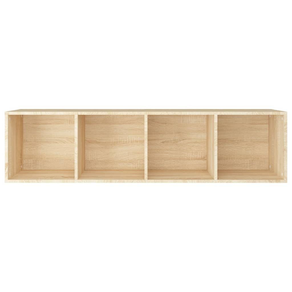 Bücherregal Sonoma-Eiche Sonoma Bücherregal/TV-Schrank 1-tlg. 36x30x143 cm Holzwerkstoff, vidaXL Eiche