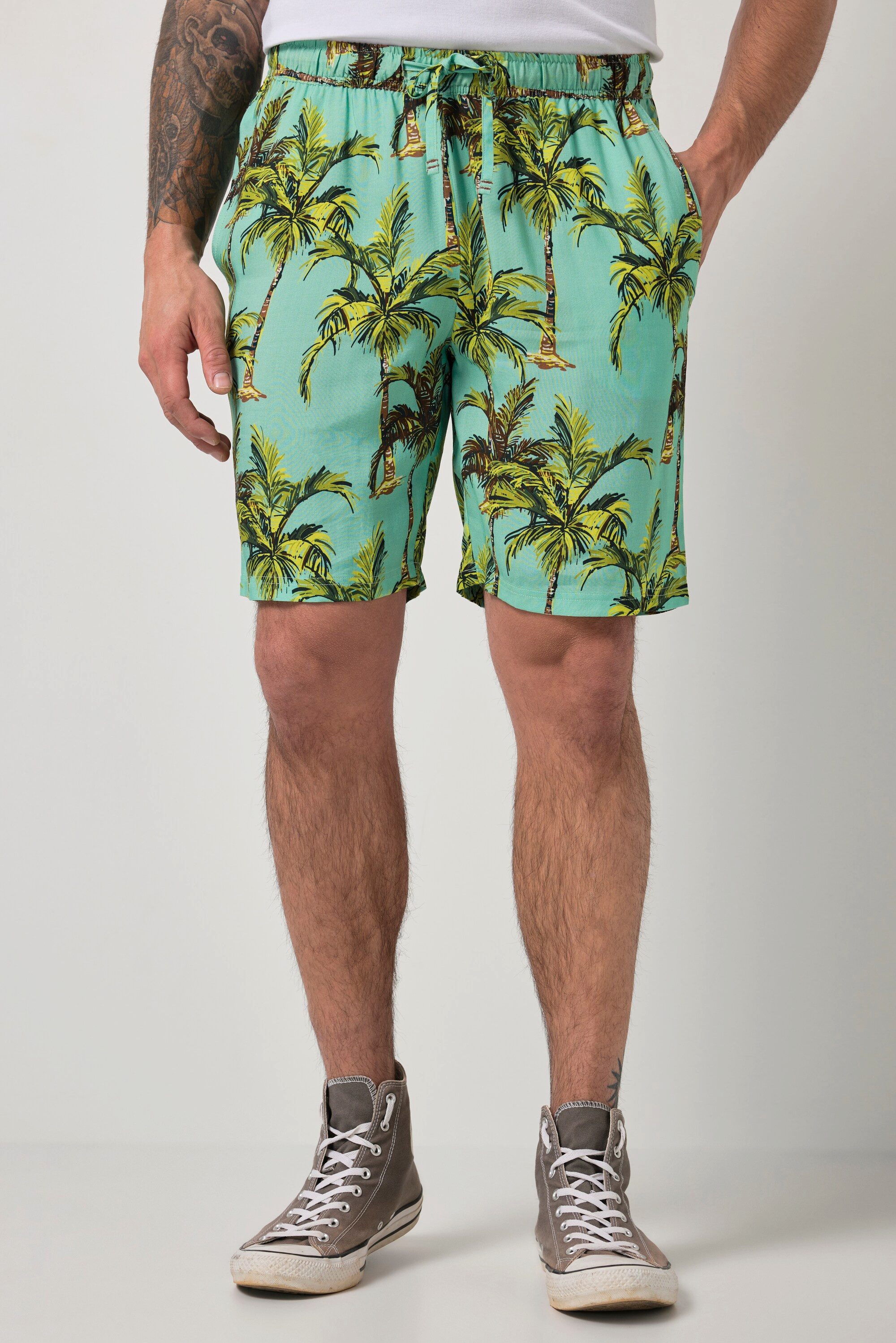 Bermudas Bermuda Schlupfbund Viskose Alloverprint bis 8 XL