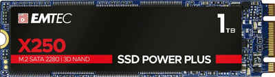 EMTEC X250 Power Plus SSD interne SSD (1 TB) 520 MB/S Lesegeschwindigkeit, 500 MB/S Schreibgeschwindigkeit