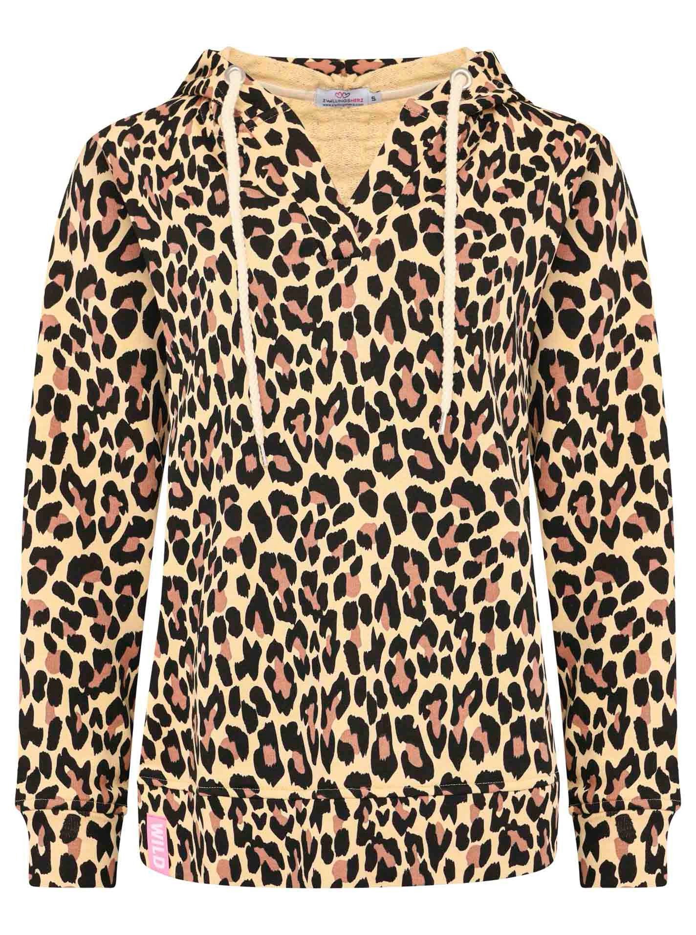 Hoodie Zwillingsherz Hoodie V-Neck Leo