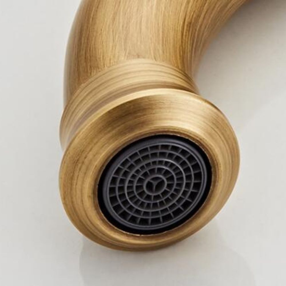 Kinaree Badarmatur Retro Messing Wasserhahn SILAR Messing, gebürstet