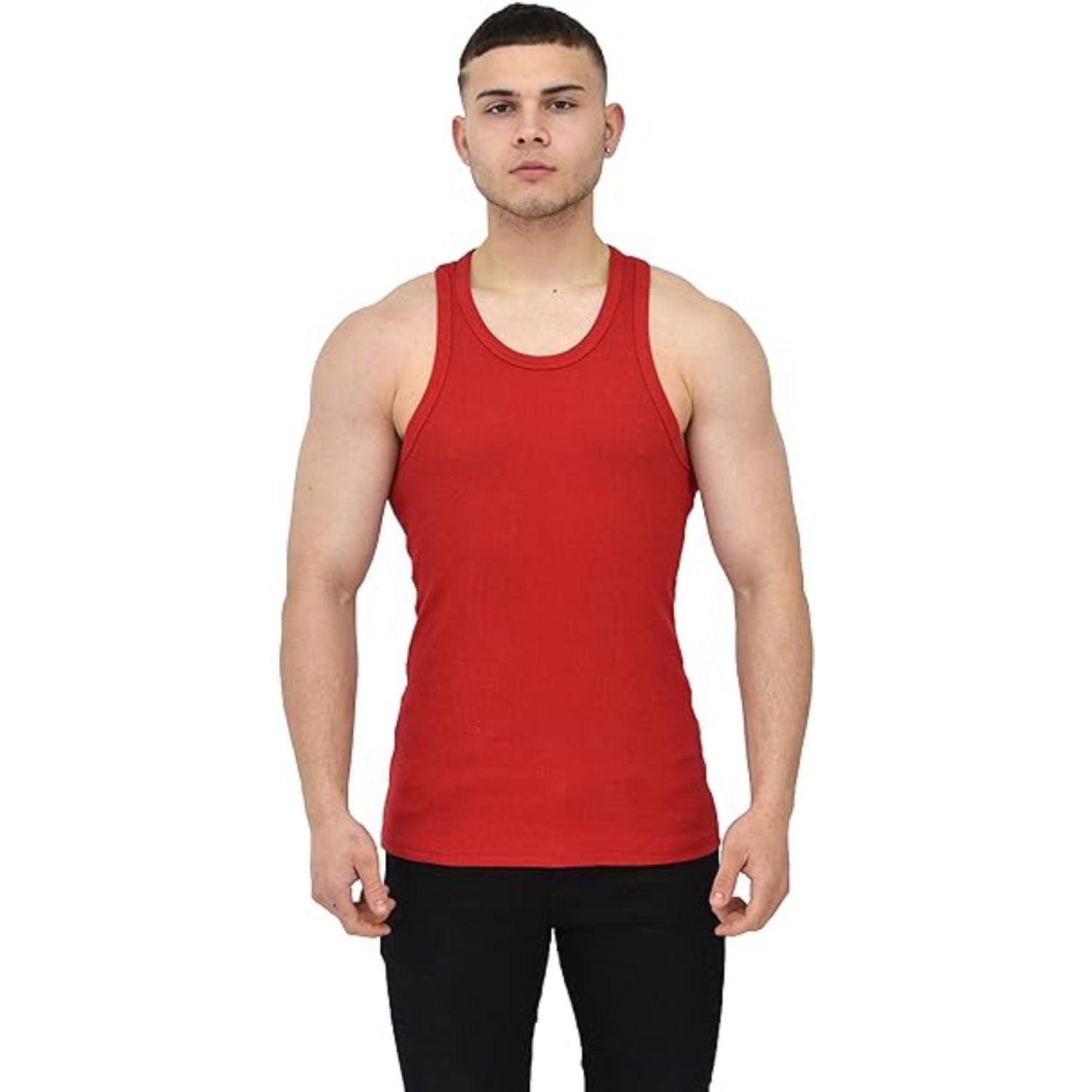 Megaman Jeans Muskelshirt Herren Muskelshirt Sport Tank Top Gym Training Fitness T-Shirt