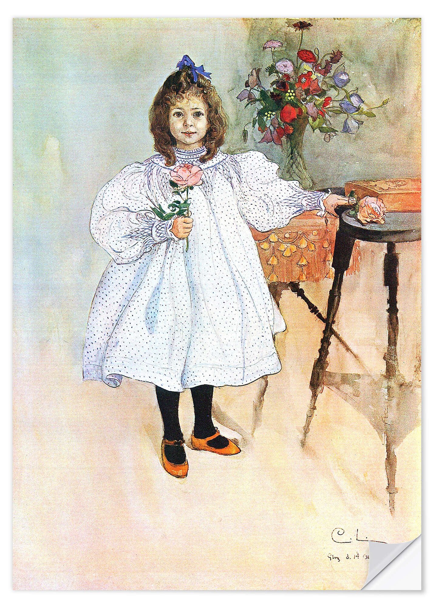 Posterlounge Wandfolie Carl Larsson, Gladys, Malerei