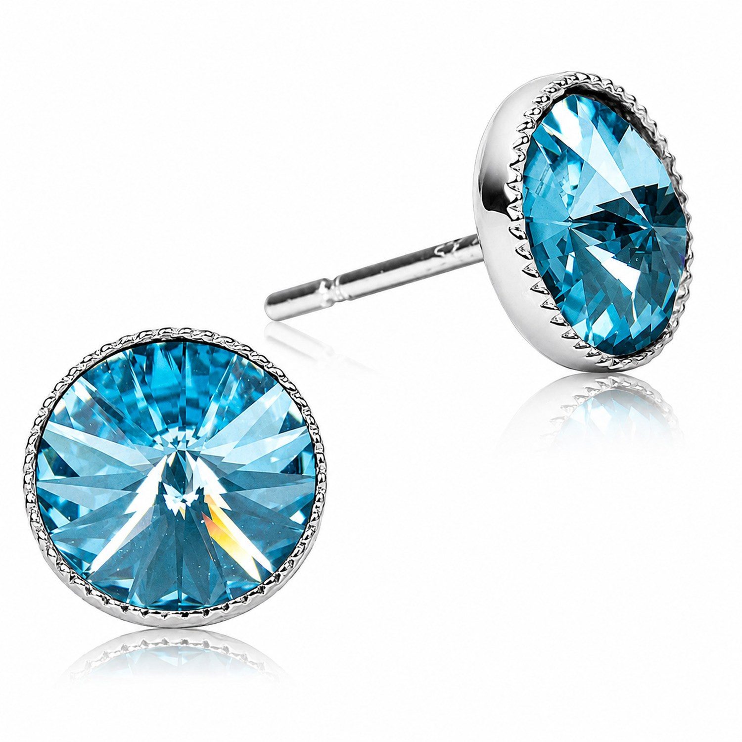 LUISIA® Paar Ohrstecker LUISIA® Solitär Ohrstecker "Joy" mit Kristallen von Swarovski®, Viele Farben verfügbar