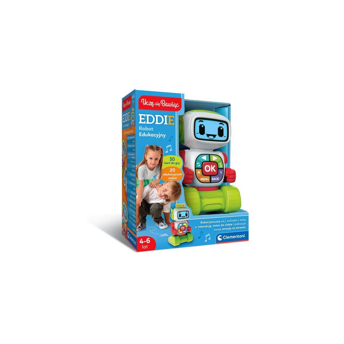Clementoni® Lernspielzeug Lernroboter Eddie Polnische Sprache Spielerisch Lernen