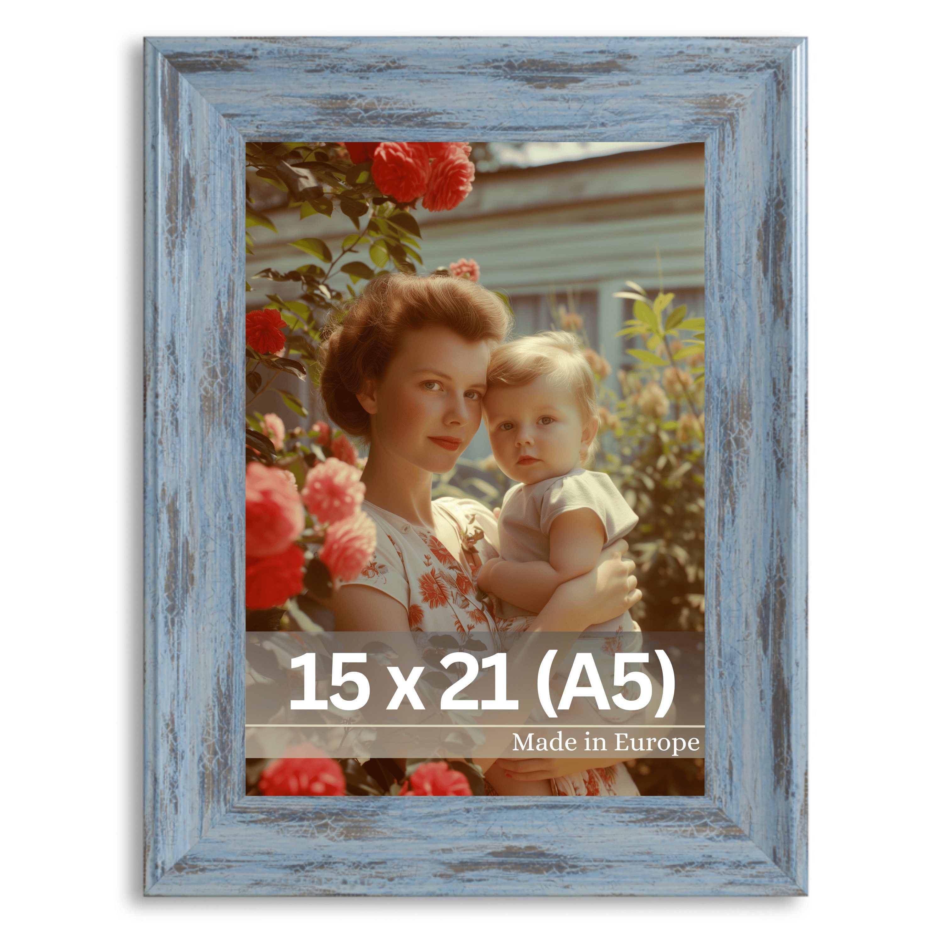 Victor (Zenith) Bilderrahmen Vincent, Bilderrahmen 15x21 cm Grau A5, Vintag günstig online kaufen