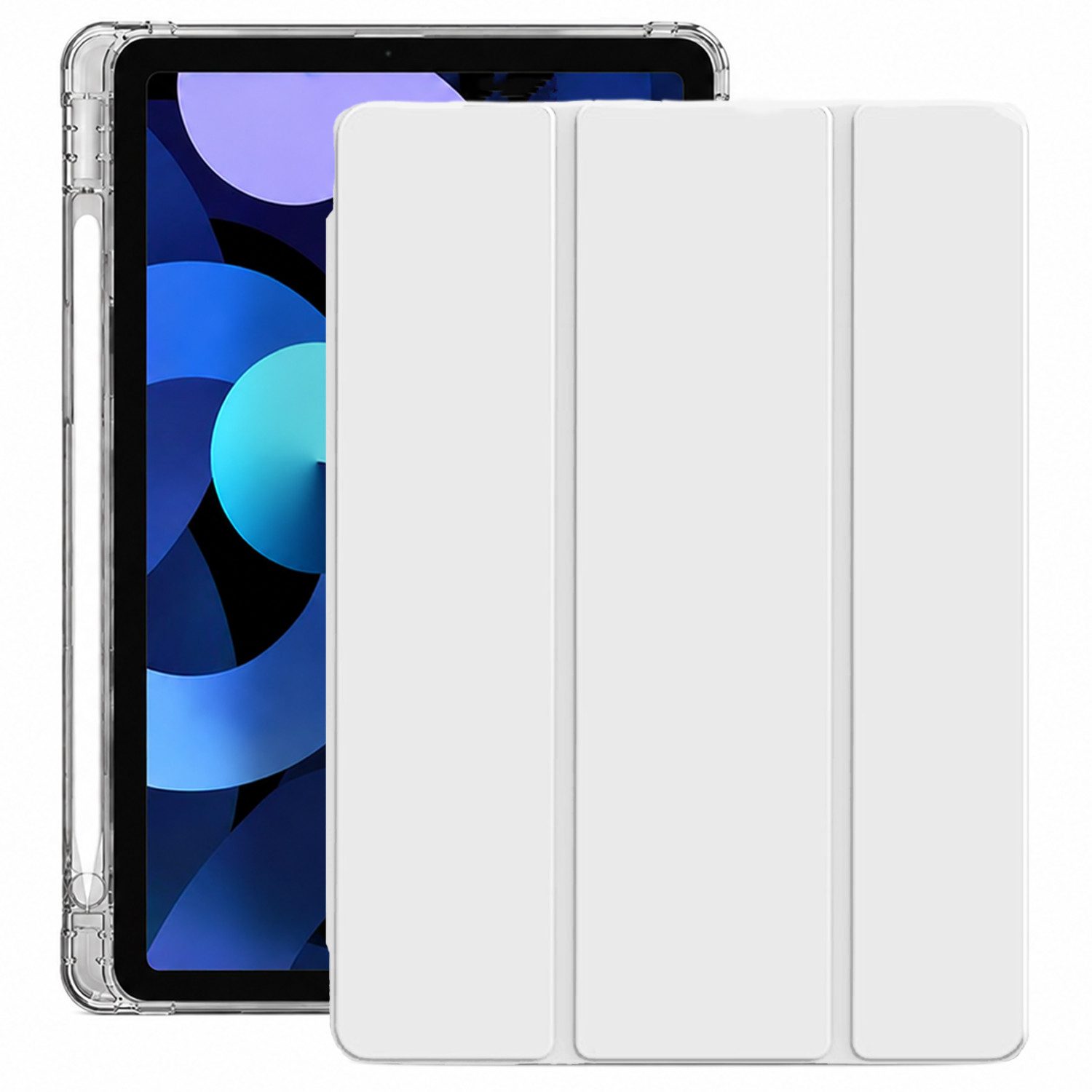 BOOD Tablet-Hülle für iPad 11. Gen 11 Zoll 2025 (A16), iPad 10. Gen 10,9 Zoll 2022 11 zoll, 10,95 zoll, stoßdämpfende transparente Hülle mit Auto‑Sleep‑Wake‑Funktion