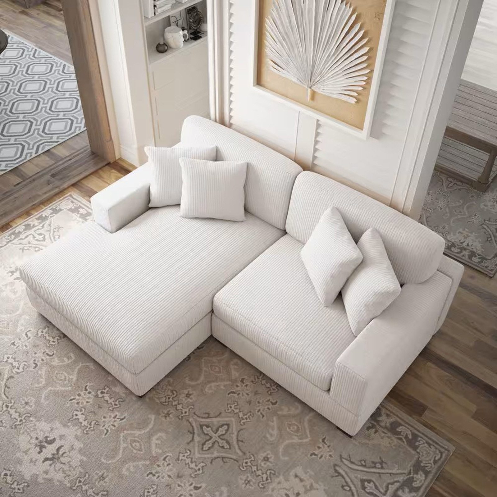 HTI-Living Ecksofa Ecksofa mit Ottomane links günstig online kaufen
