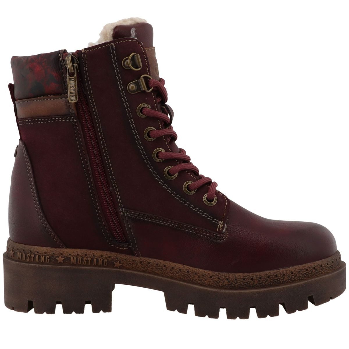 Mustang Shoes 36M0062005-bordo-multi Stiefelette Winter-Stiefelette mit Tex-Ausstattung