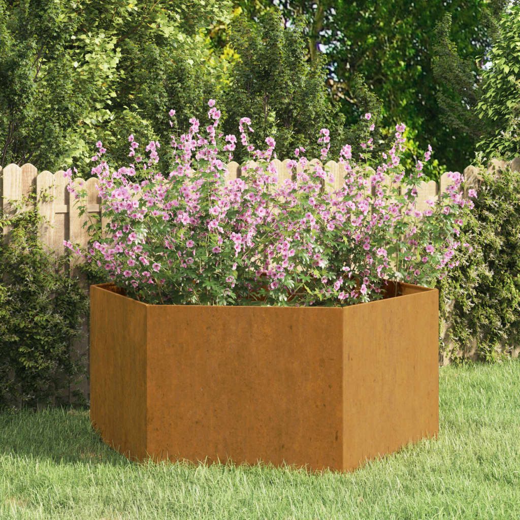 vidaXL Pflanzkübel, Pflanzkasten Rostig 90x90x45 cm günstig online kaufen