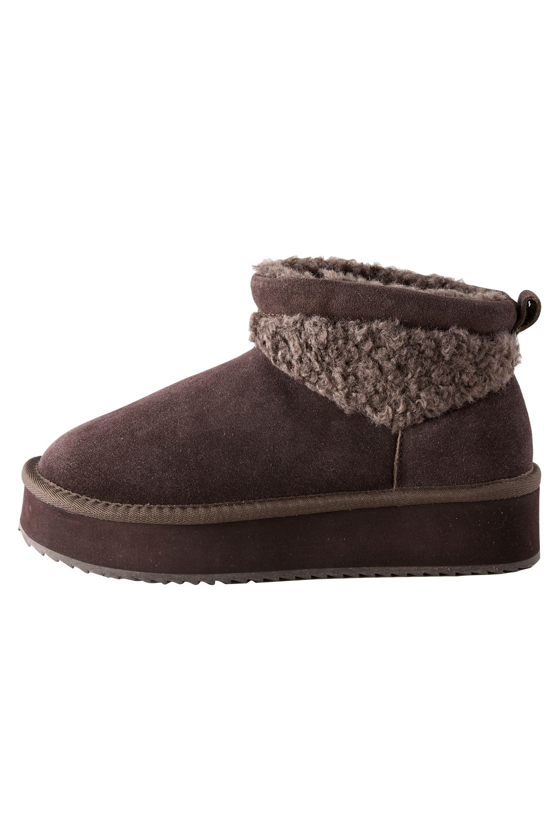 Next Plateau-Stiefel mit Borg-Kunstfell Stiefelette (1-tlg)