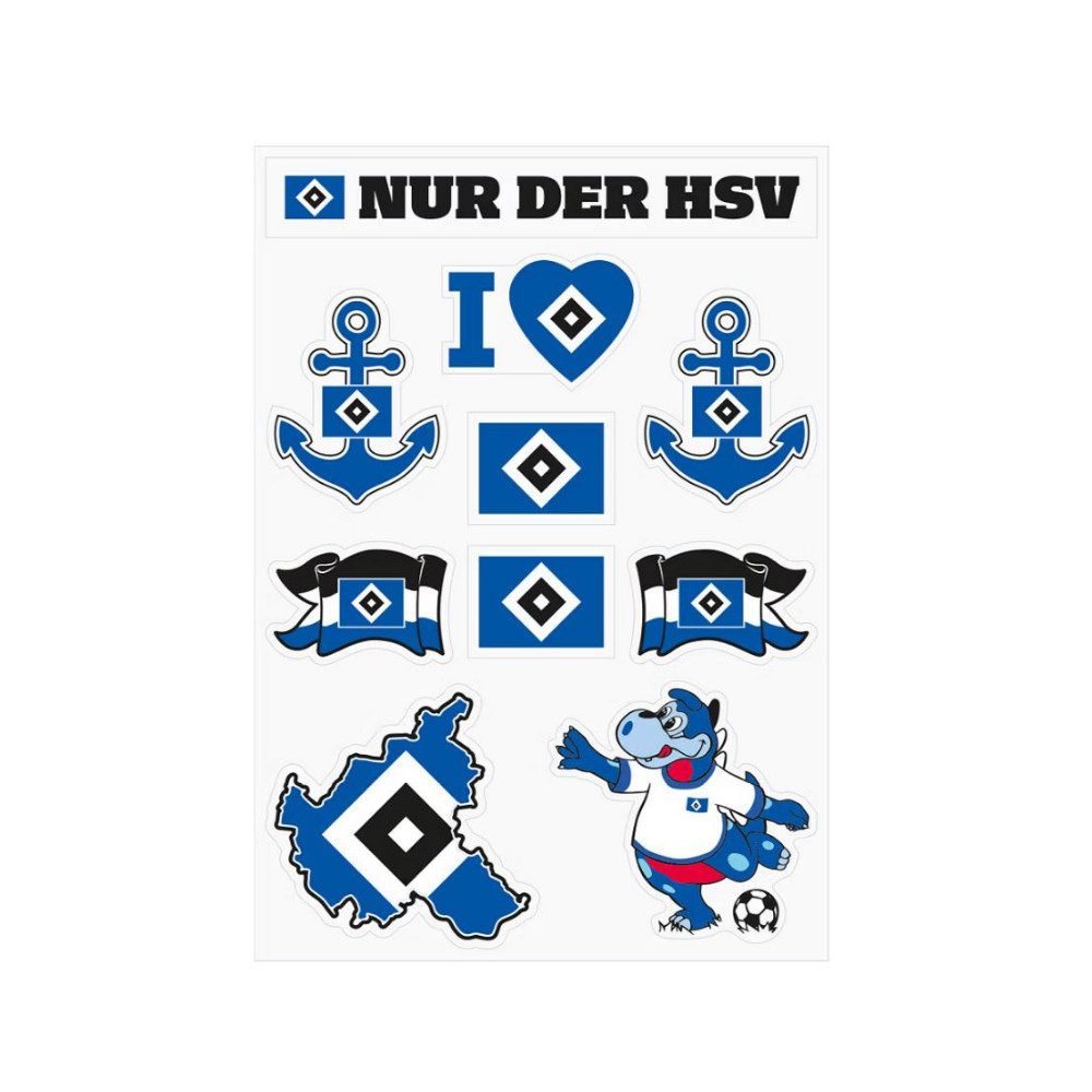 VertriebsArena GmbH Aufkleber HSV Aufkleber-Set 10-tlg.