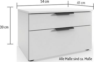 Wimex Nachtkommode Level by fresh to go, 2 Schubladen mit soft-close Funktion, 54cm breit, 39cm hoch