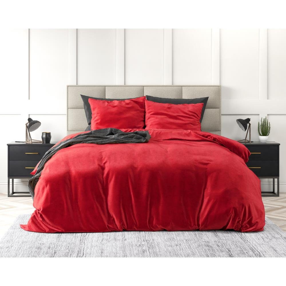 Sitheim-Europe Bettwäsche SLEEPTIME SAMT UNI BETTBEZUG & Kissenbezüge, Mikr günstig online kaufen