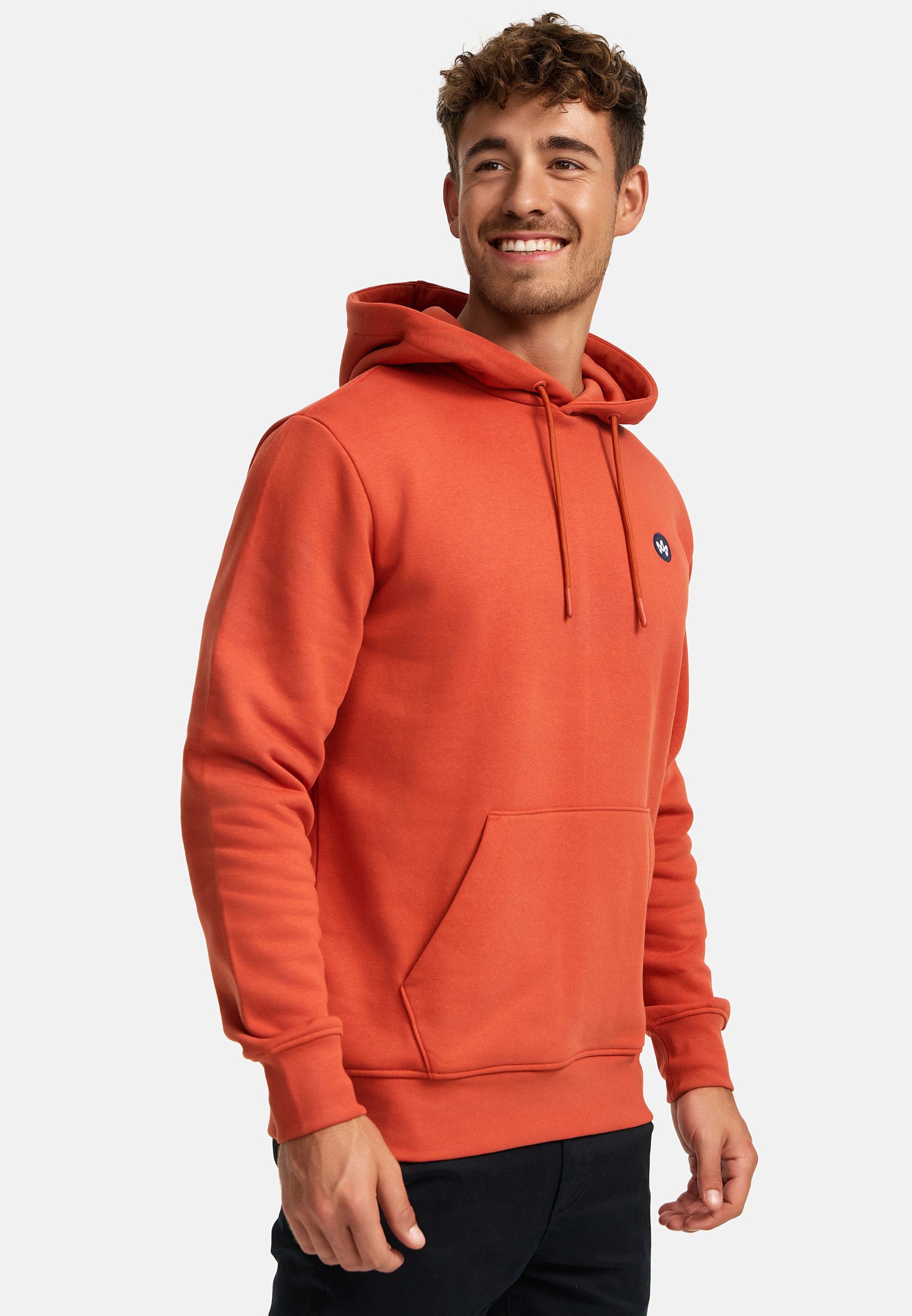 Kronstadt Hoodie Herren KSLars Sweatshirt Kapuze Herrenhoodie (Sweatshirt) Hoodie mit dezentem Logoprint auf der Brust