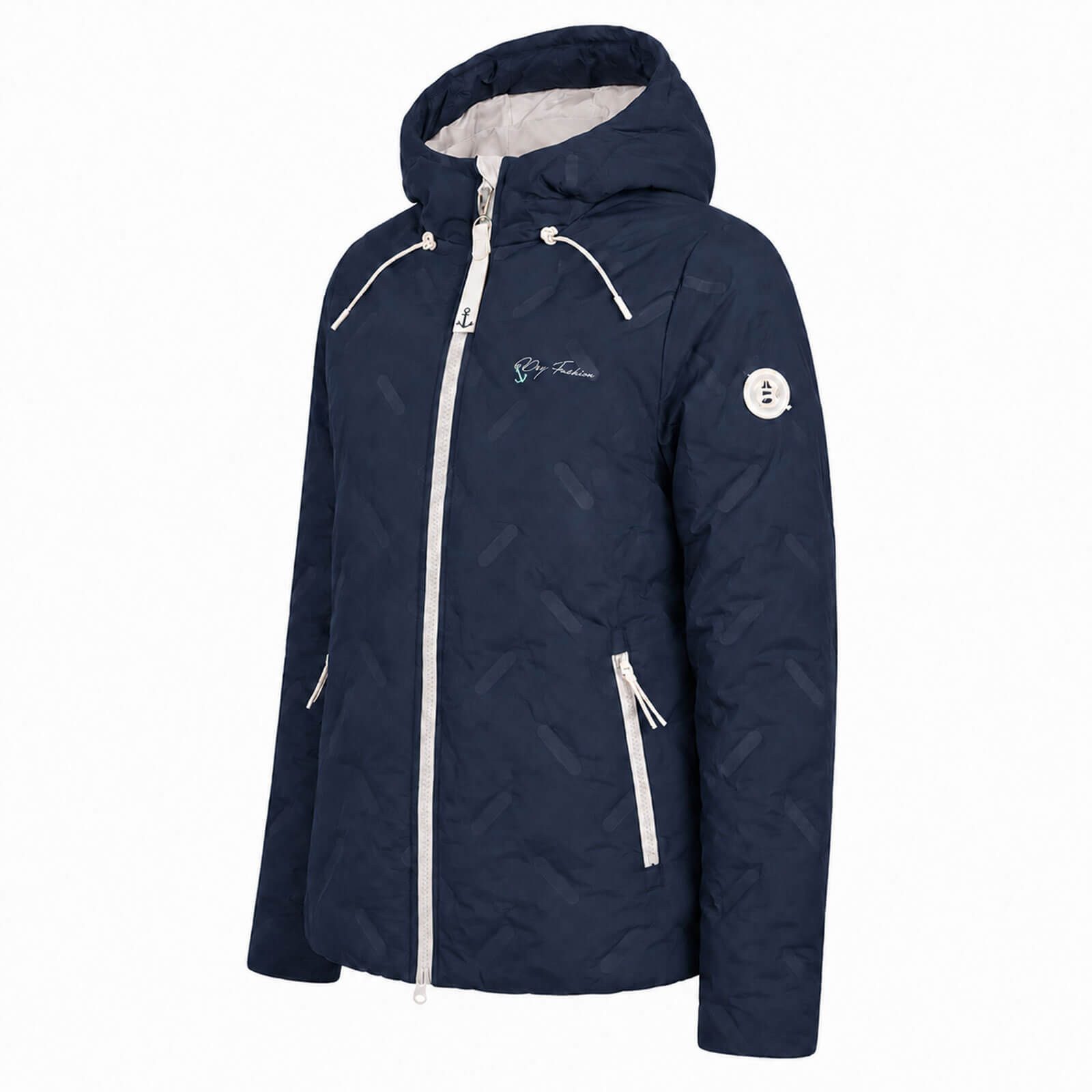Dry Fashion Steppjacke Damen Steppjacke Scharbeutz - Gesteppte Outdoor-Jacke Winterjacke Wind- & wasserabweisend, Tailliert, Gefüttert, Verstellbare Kapuze – Bild 5 von 5