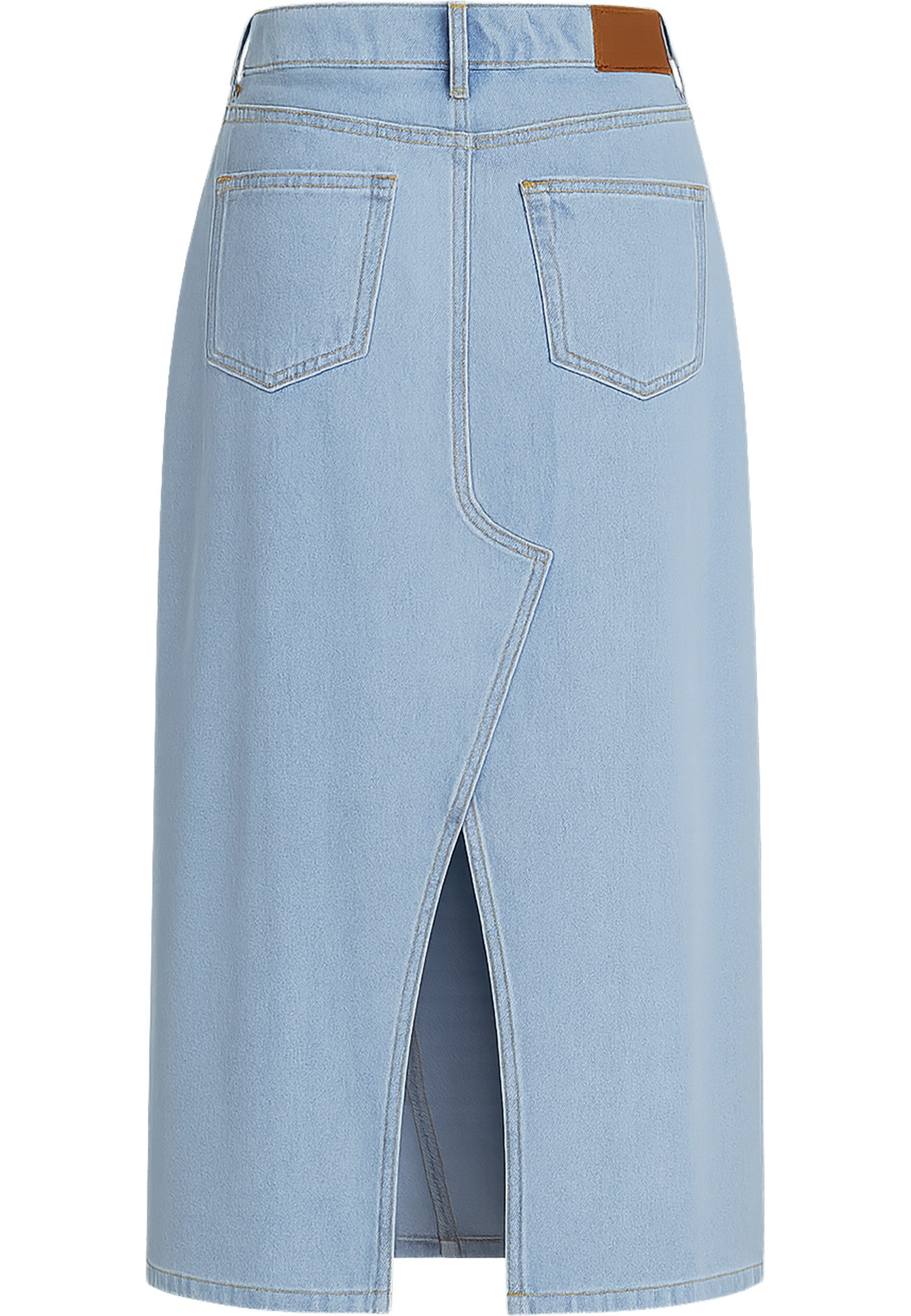 URBAN CLASSICS Sommerrock Urban Classics Ladies Soft Denim Midi Skirt (1-tlg)