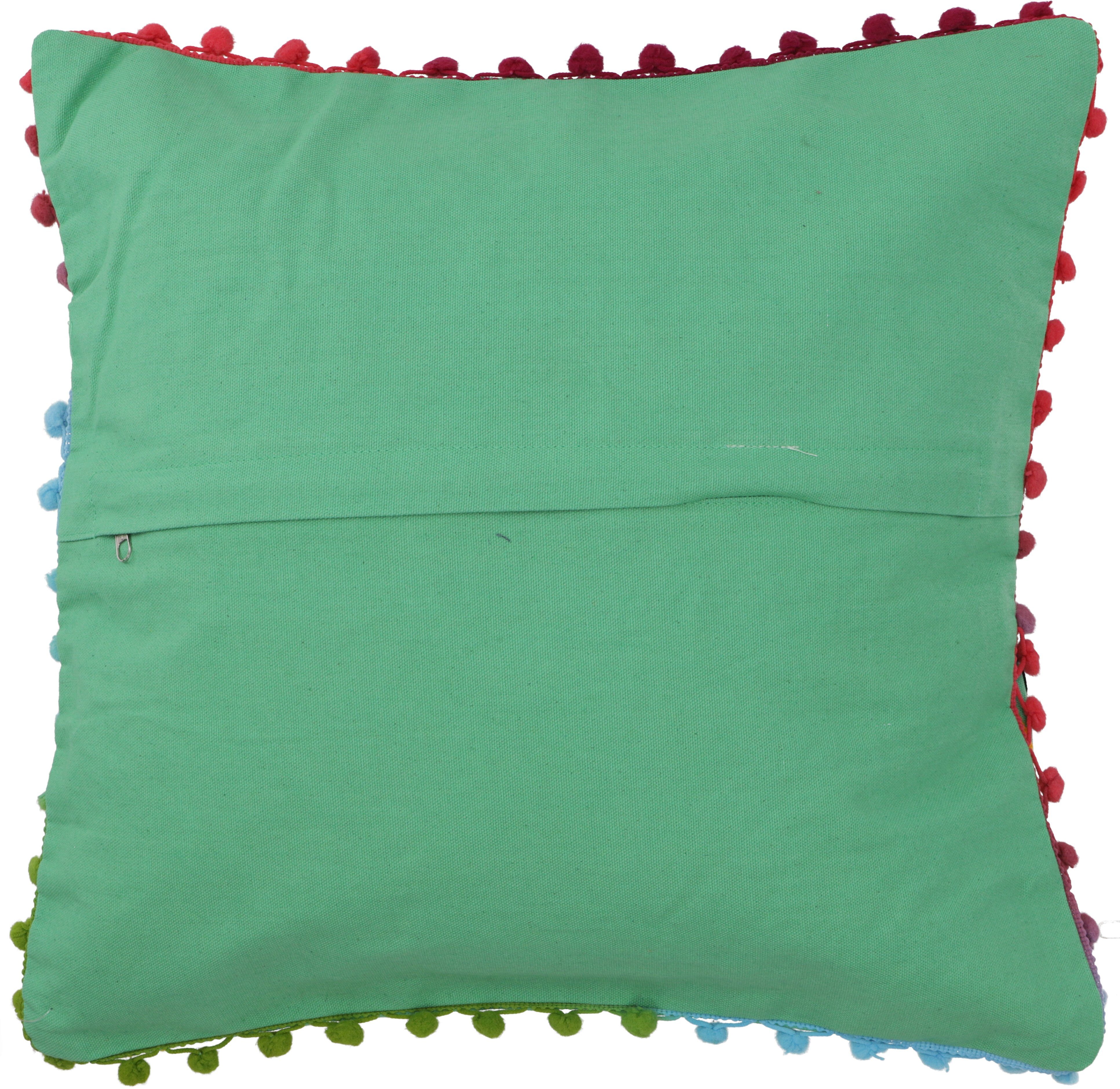 Guru-Shop Kissenbezüge Boho Kissenhülle, farbenfrohes besticktes.. günstig online kaufen