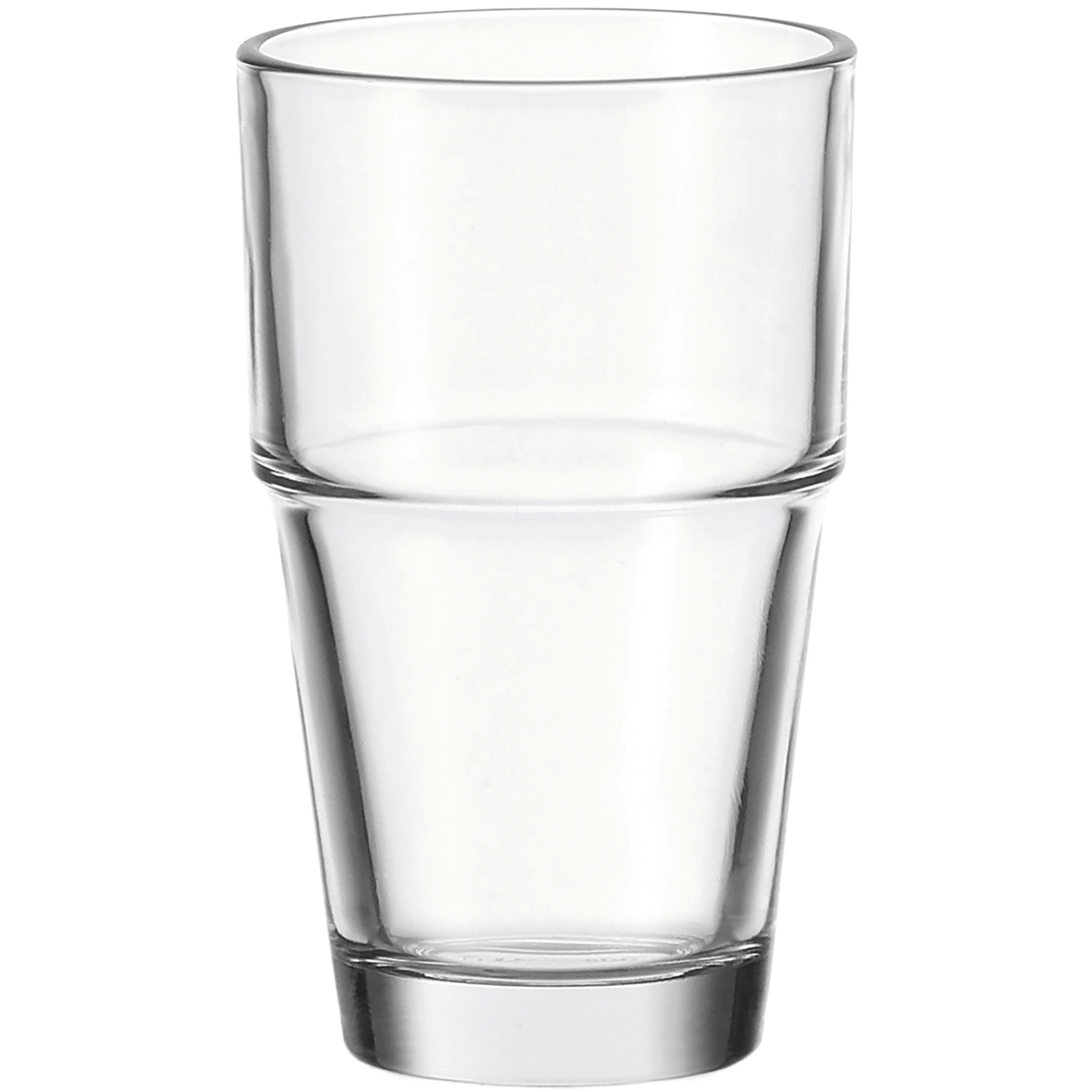 LEONARDO der 410 Glas Serie Glas aus klarglas, LEONARDO Glas Füllmenge SOLO, Stapel ml.,