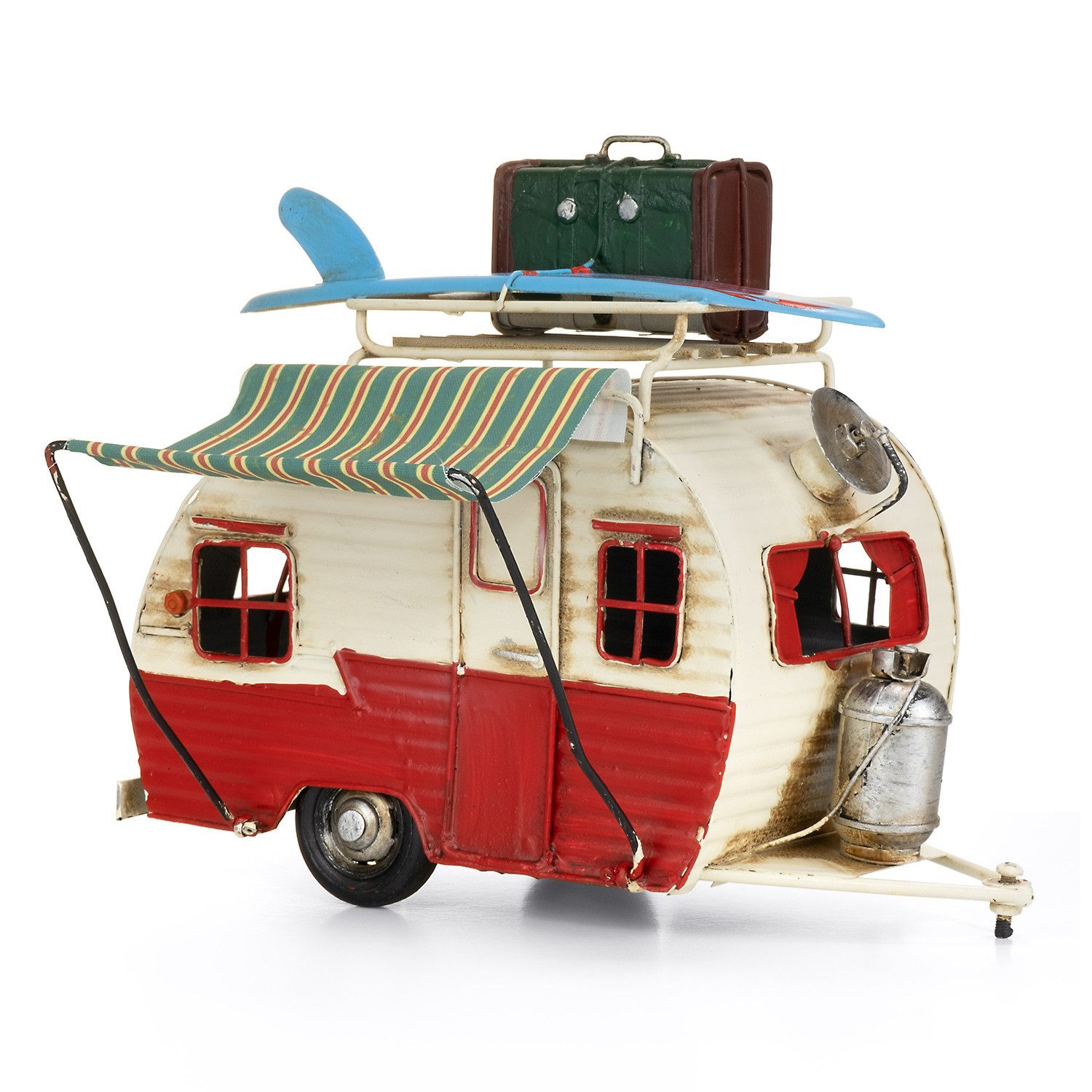 Moritz Dekofigur Blech Wohnwagen rot / günstig online kaufen