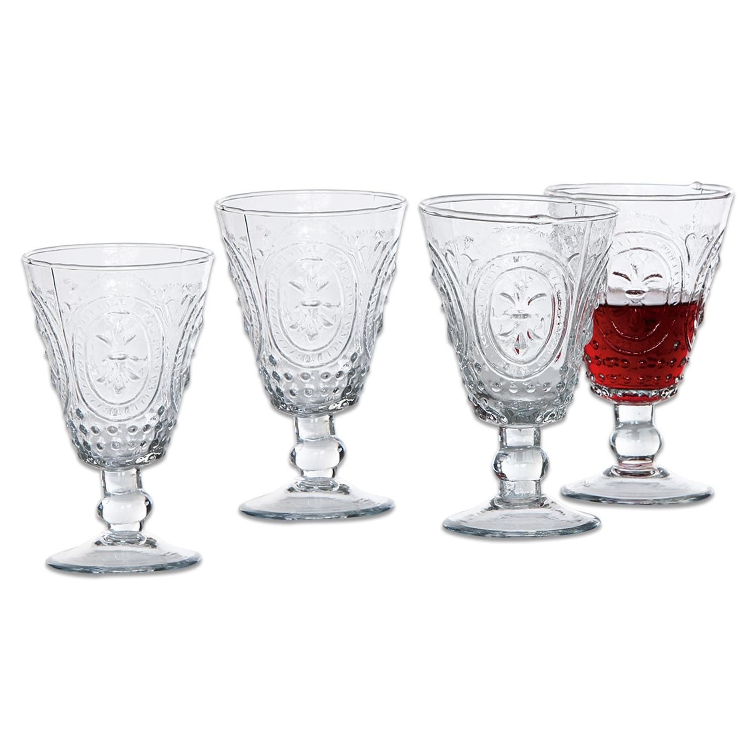 Mirabeau Glas Weingläser 4er Set Sarton klar, Glas