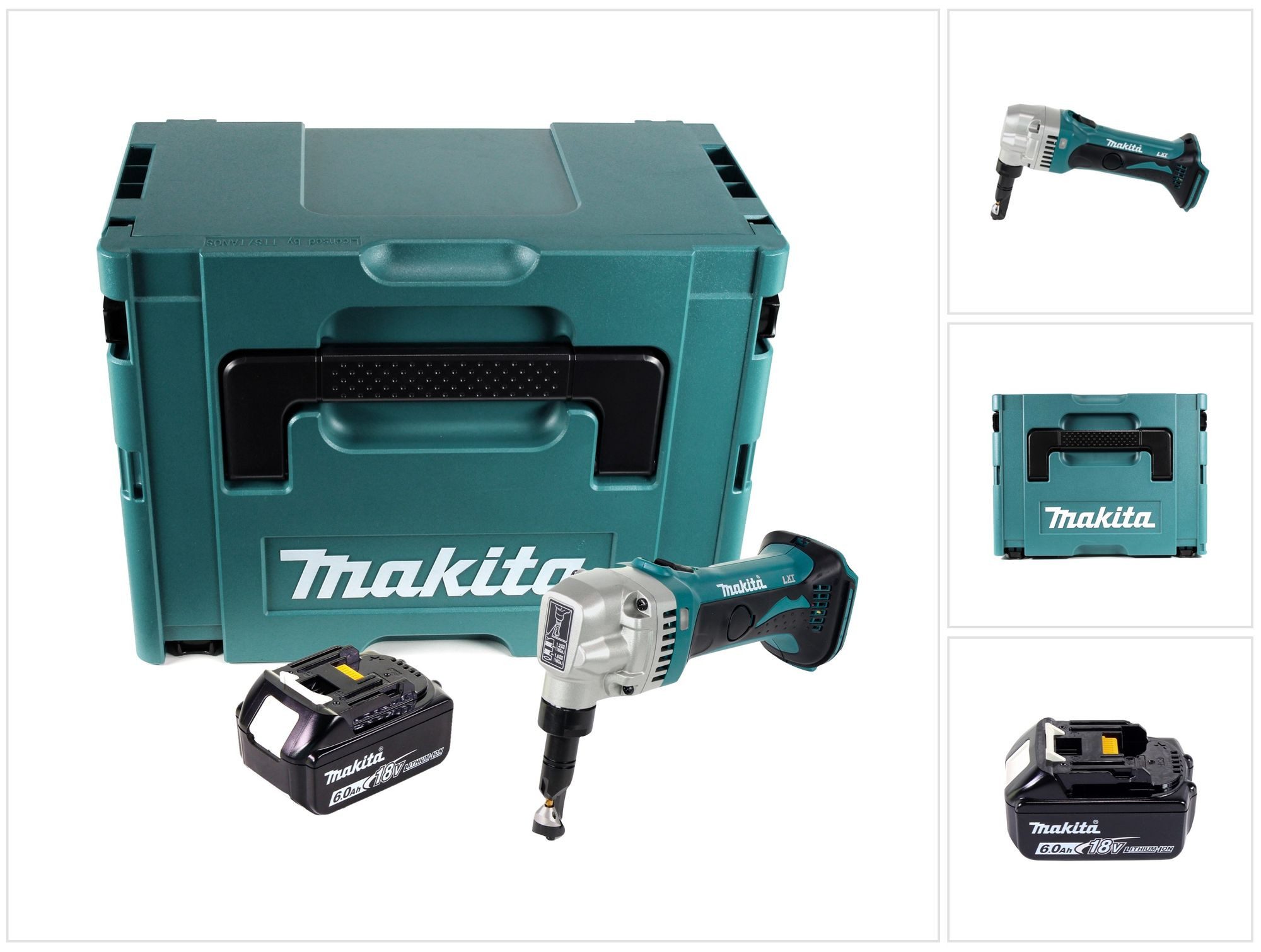 Makita Зубастик DJN 161 G1J Akku Зубастикschere 18 V + 1x Akku 6,0 Ah + Makpac - ohne