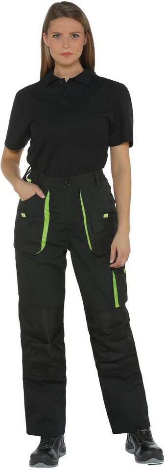 TRIZERATOP Arbeitshose Arbeitshose Bundhose schwarz/grün Größe 52 (1-tlg)