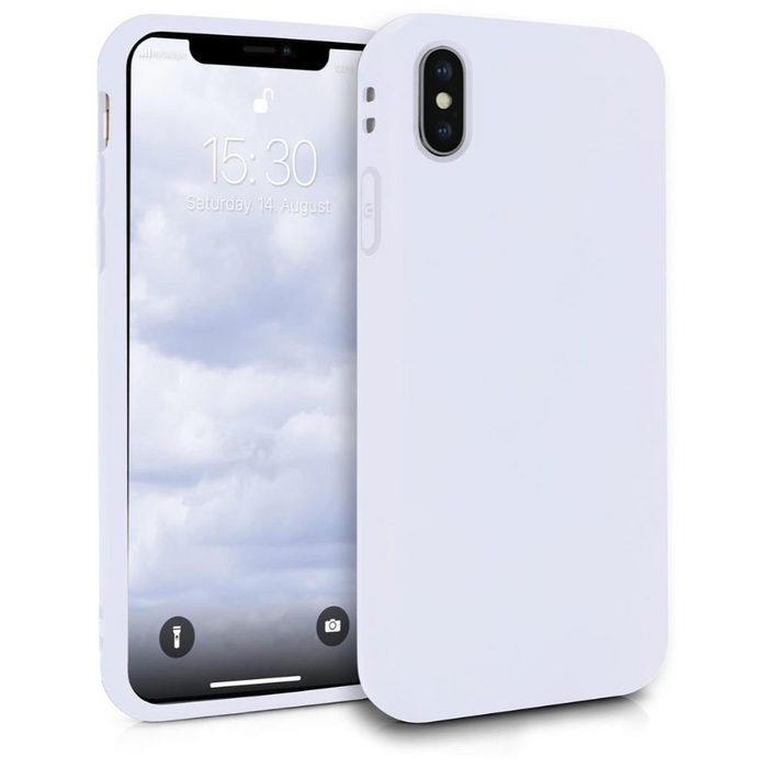 MyGadget Handyhülle Silikon Hülle für Apple iPhone Xs Max - robuste Schutzhülle TPU Case slim Silikonhülle Back Cover ultra kratzfest Handyhülle matt Weiß
