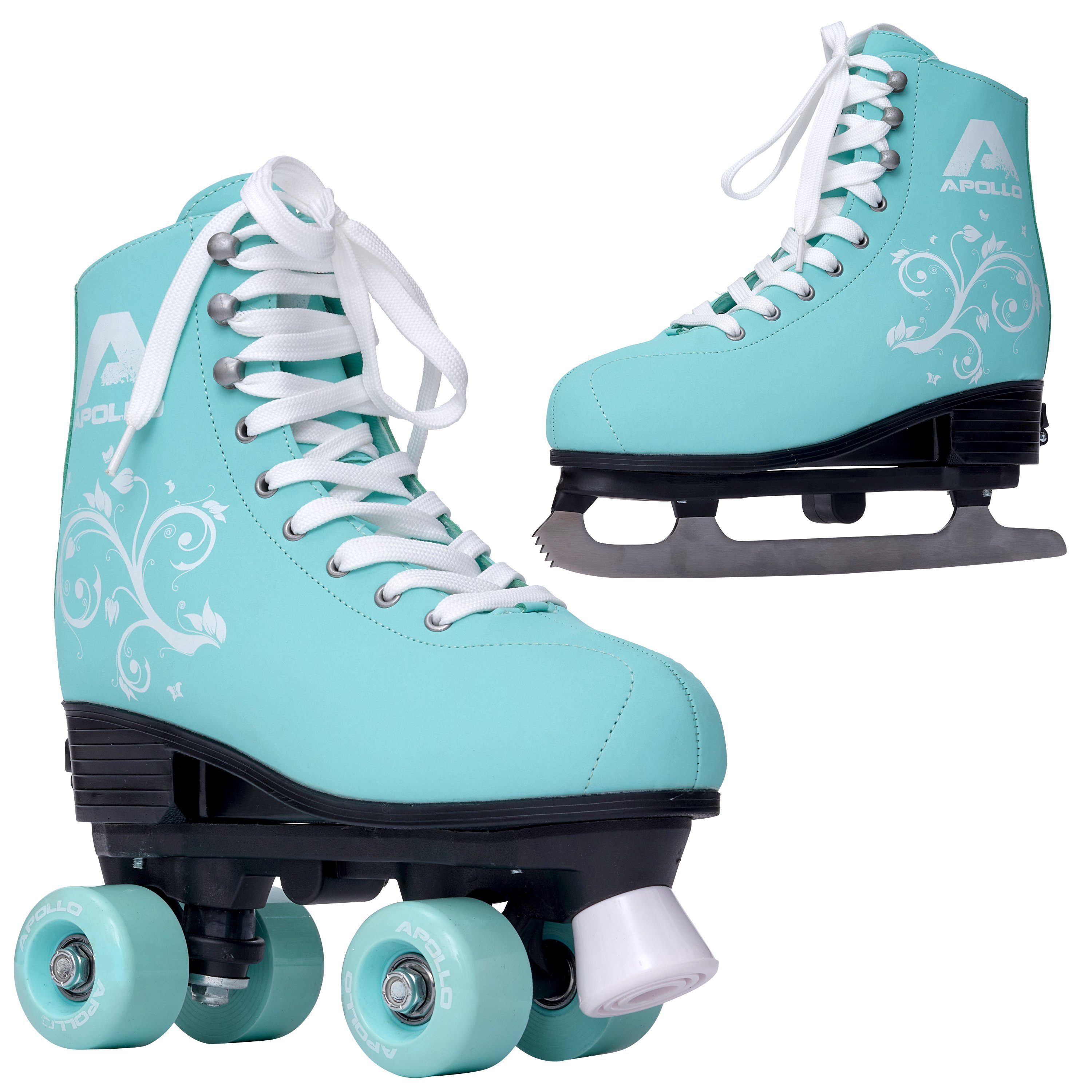 Rollschuhe 2in1 Rollschuhe und Schlittschuhe Super Skate -