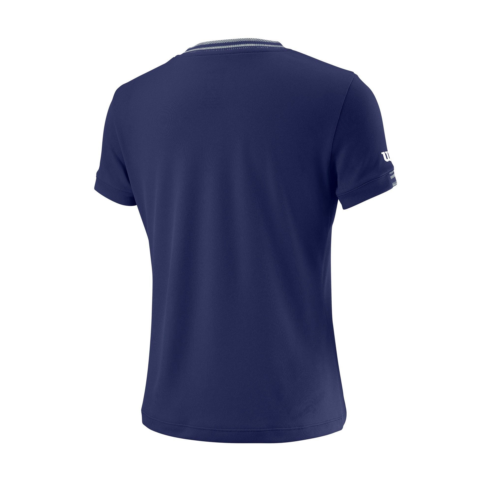 Wilson Tennisshirt Team V-Neck #18 dunkelblau Mädchen